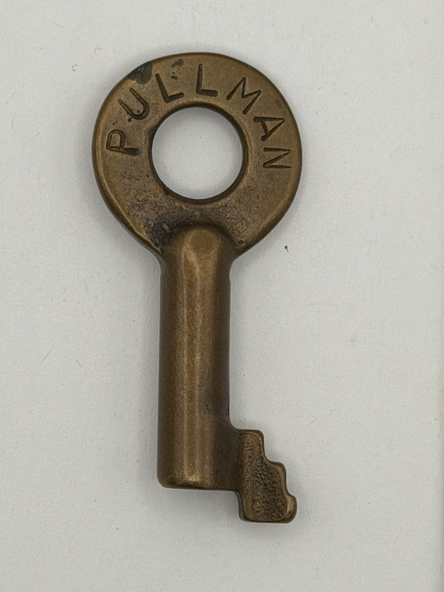 Pullman Railroad Adlake (curved) Brass Switch Key PULLMAN