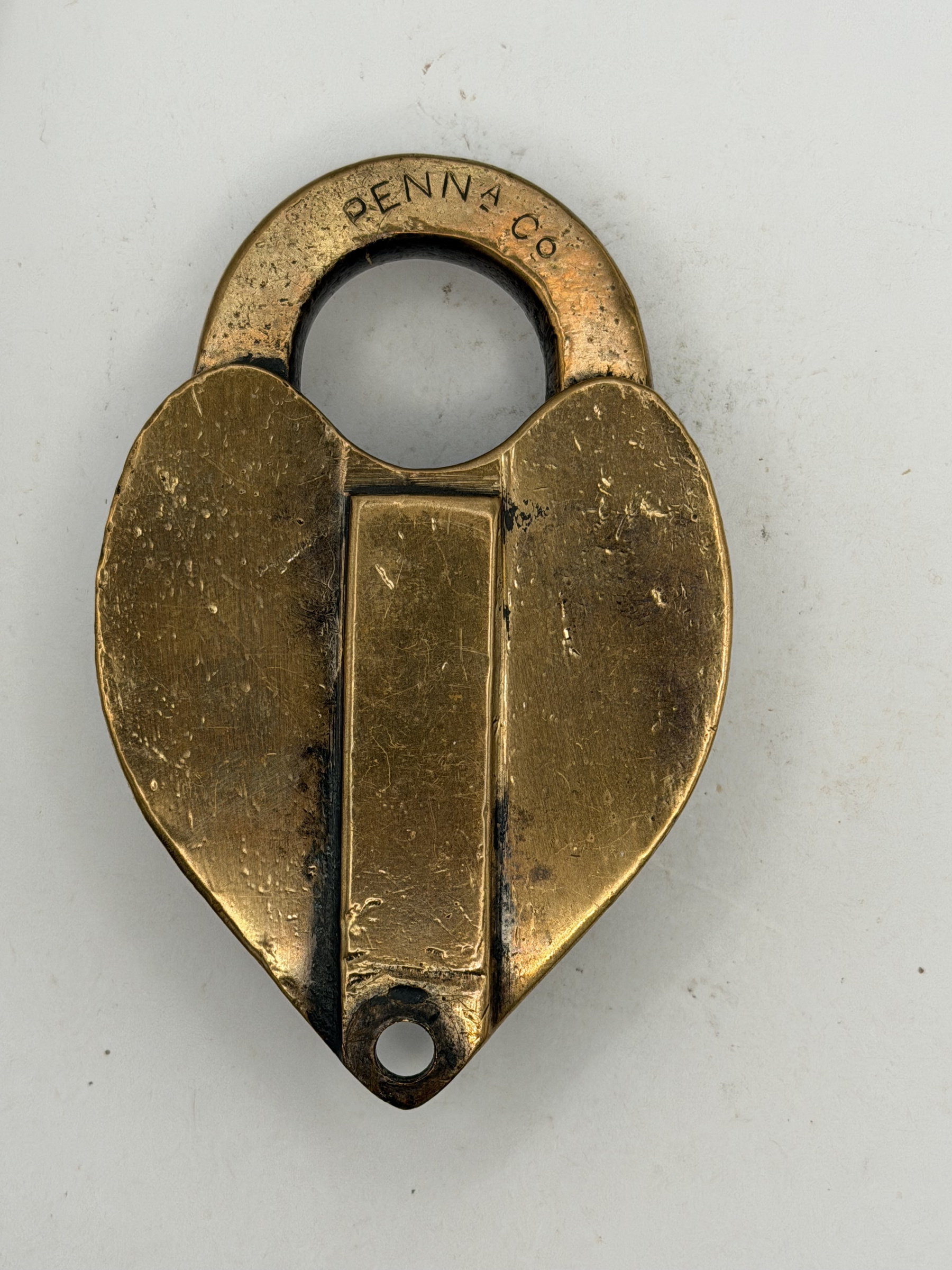 Pennsylvania Railroad Wilson [“W”] Bohannan Co. Brass Car Key PRR