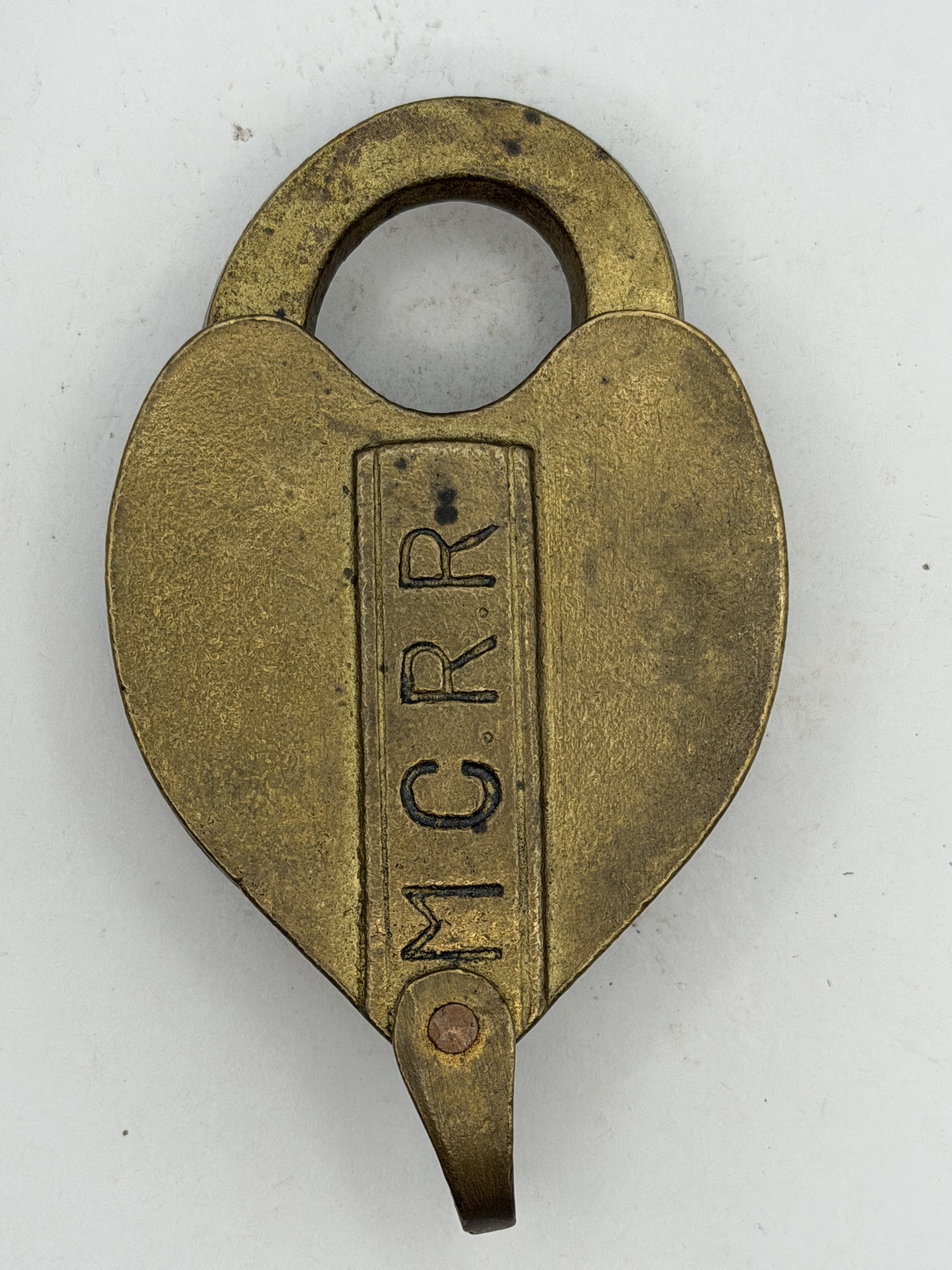 Michigan Central Railroad Wilson [“W”] Bohannan Co. Brass Unknown MCRR