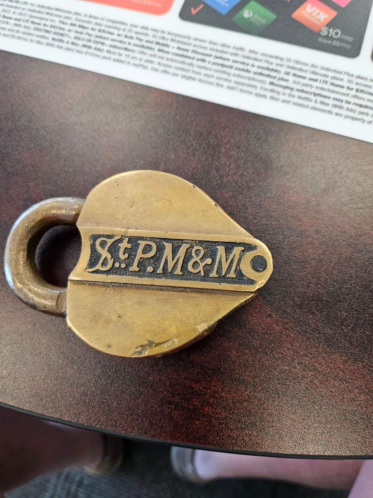 St Paul Minneapolis & Manitoba Railway Dayton Mfg. Co. Brass Switch STPM&M
