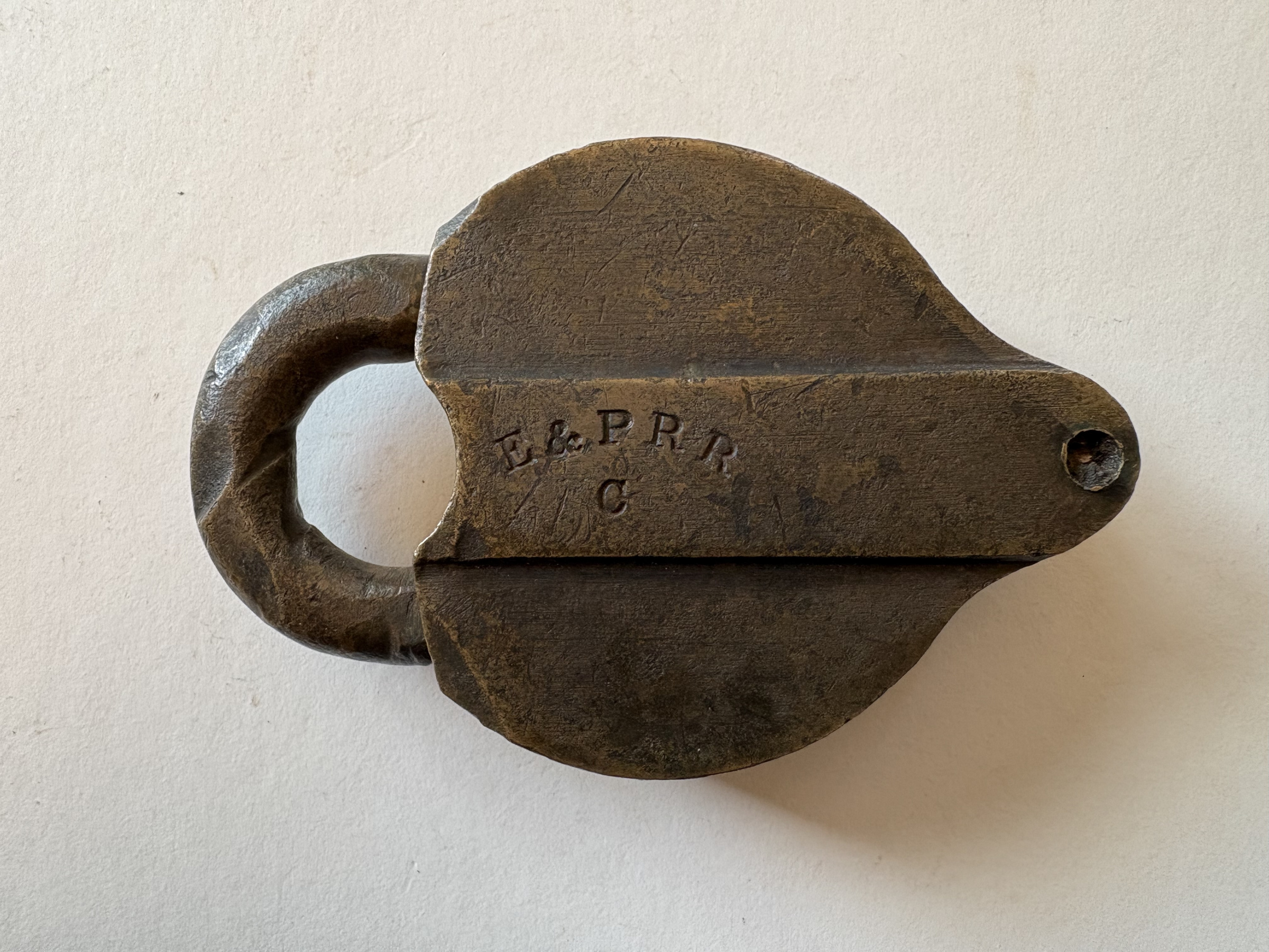 Eureka and Palisade Railroad Post & Co. Brass Caboose / Car Door E&PRR