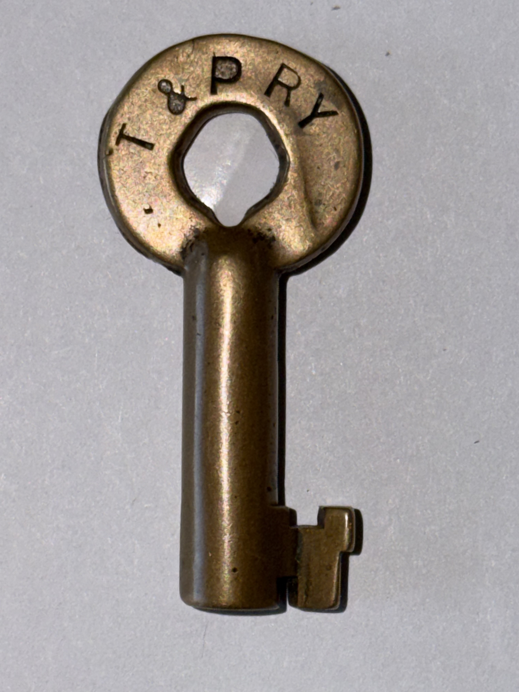 Texas and Pacific Railway Brass Switch Key T&P Ry