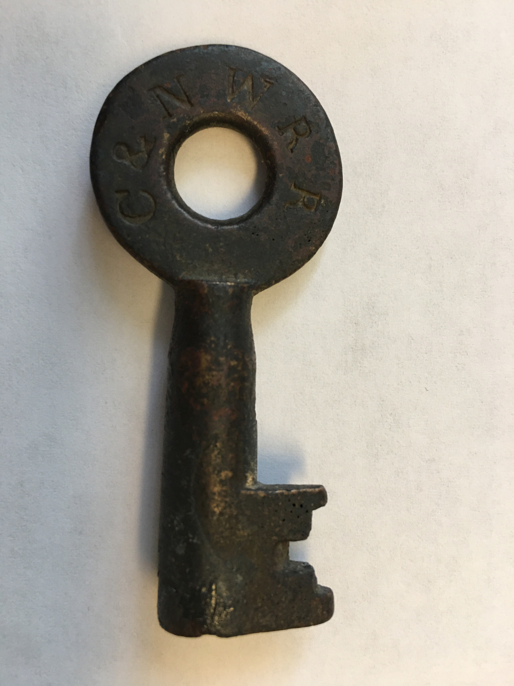 Chicago & Northwestern RR Brass Galena Division switch key C&NW RR