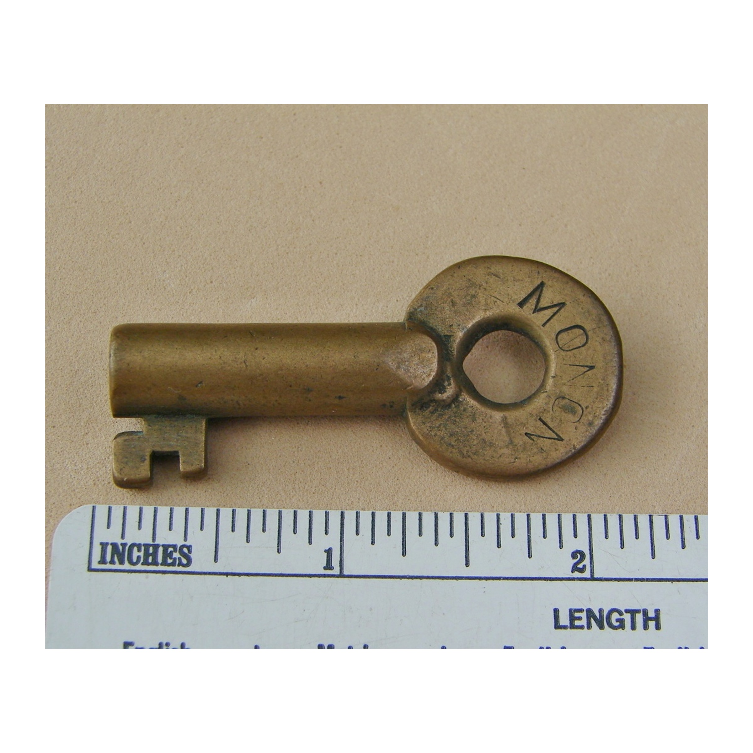 Chicago, Indianapolis & Louisville Railway Adlake (straight) Brass Switch Key MONON