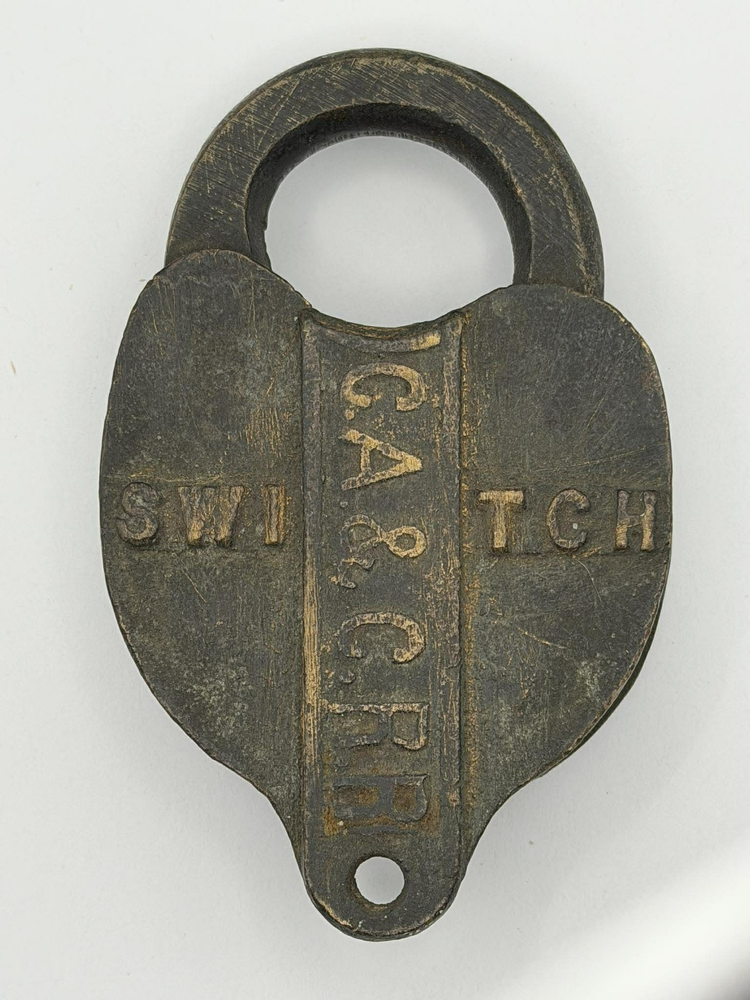 Cleveland, Akron and Columbus Railroad Adams & Westlake (hexagon) Brass Switch CA&C