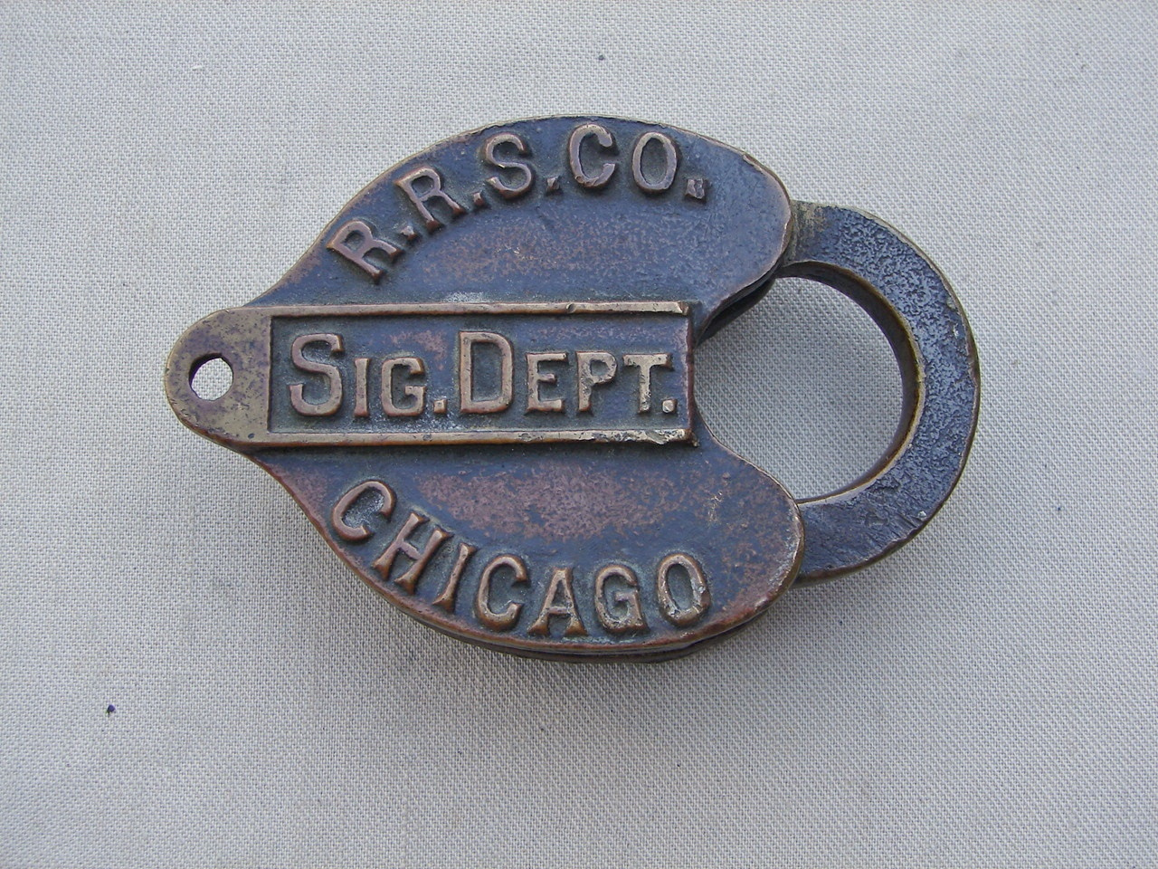Railroad Signal Supply Co. Railroad Signal Supply Company Brass Switch RRSCO