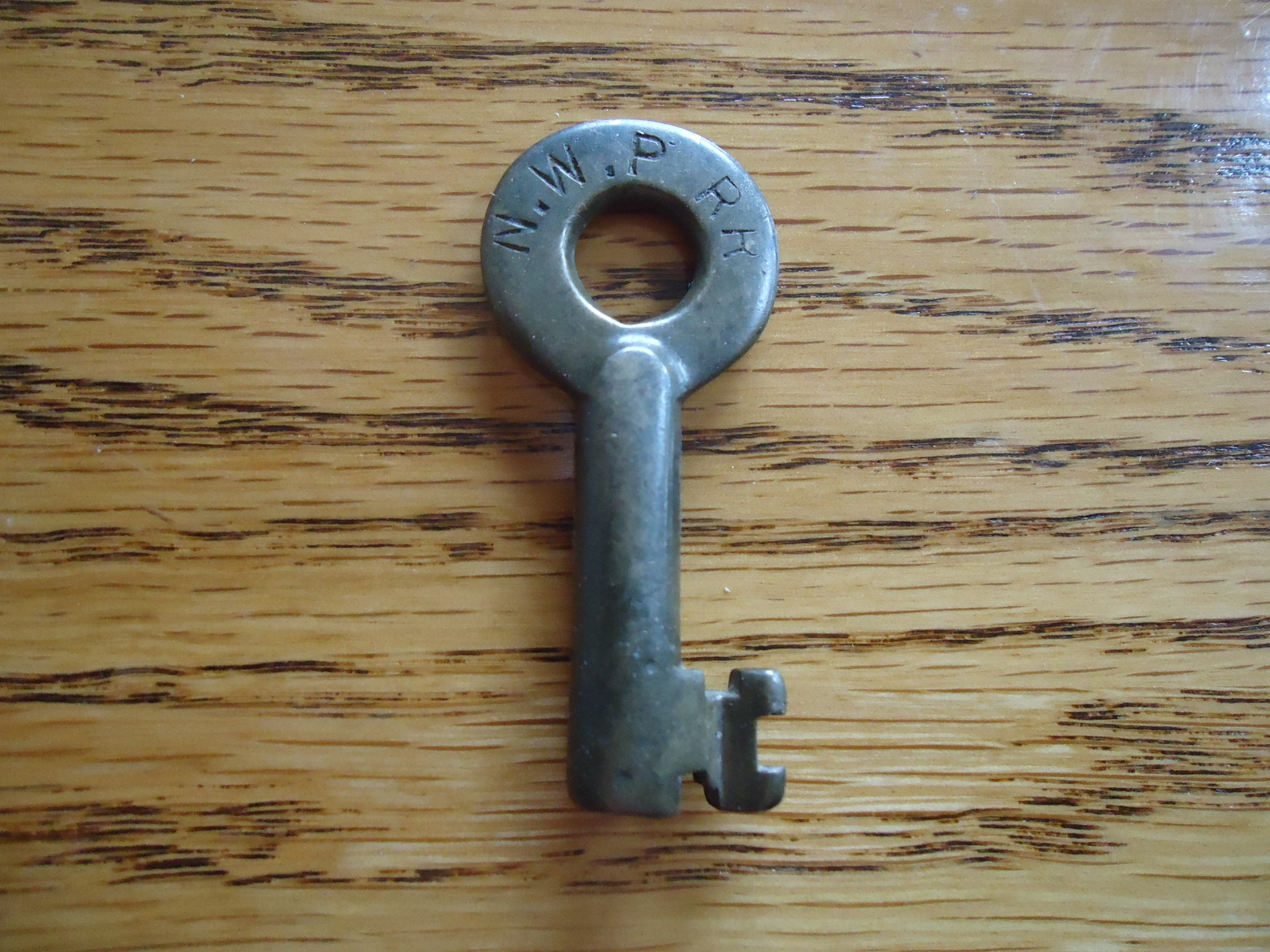 North Western Pacific Railroad Adams & Westlake (oval) Brass Switch NWPRR