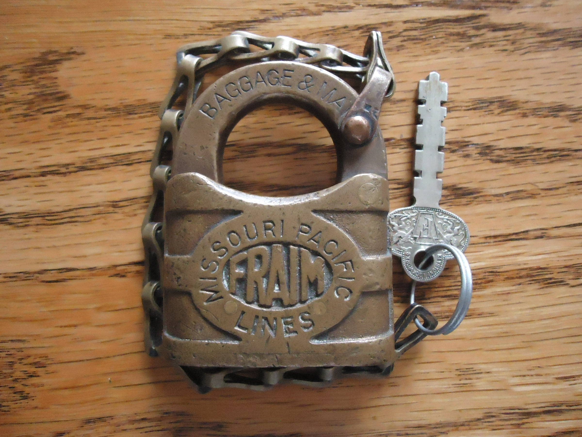 Missouri Pacific Fraim Brass MPRR
