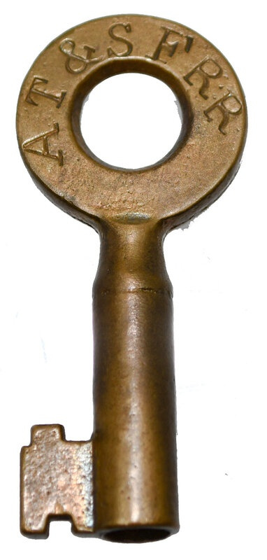 Atchison Topeka & Santa Fe Slaymaker, Barry & Co. Brass AT&SF RR