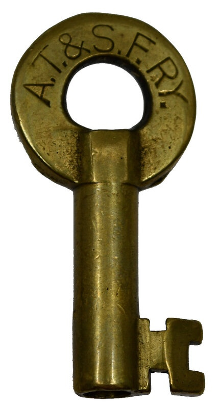 Atchison Topeka & Santa Fe Adlake Brass Switch AT&SF RY