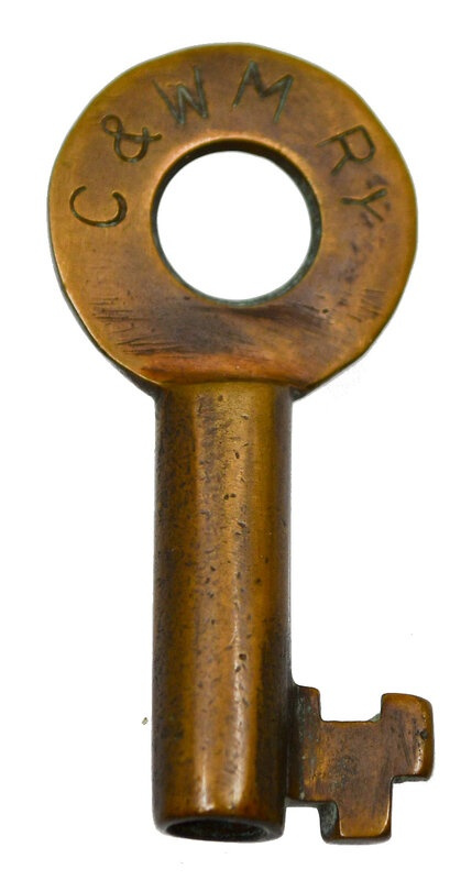 Chicago & West Michigan Ry Adlake Brass Switch C&WM RY