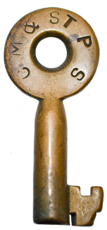 Chicago Milwaukee & St Paul Loeffelholz Brass Switch CM&STP S