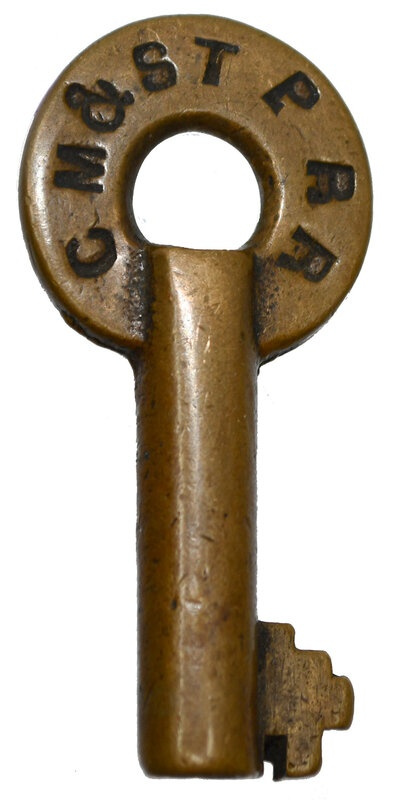 Chicago Milwaukee St Paul & Pacific Loeffelholz Brass CMSTP&P RR