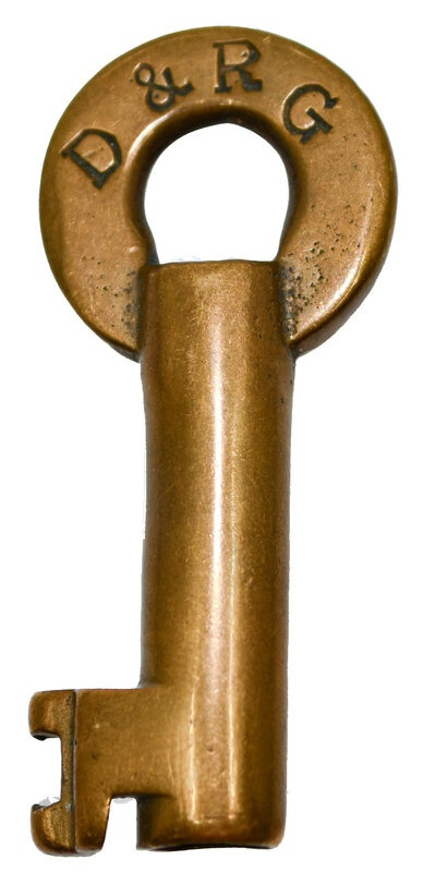 Denver & Rio Grande Brass Switch D&RG