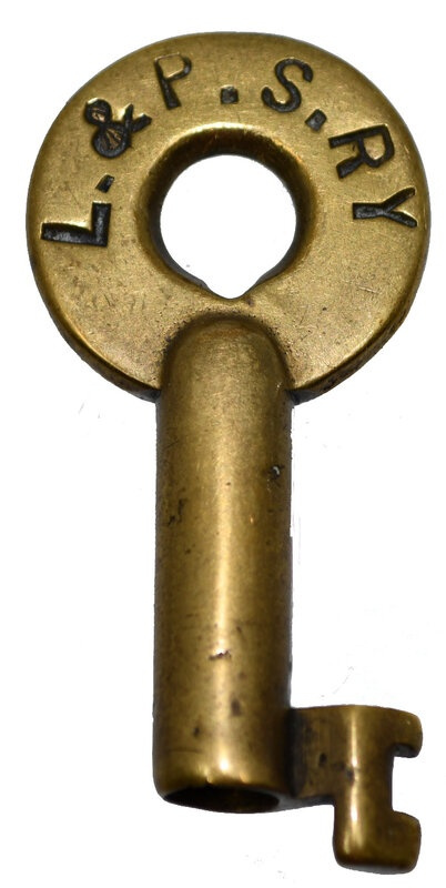 London & Port Stanley A&W shown in oval hallmark Brass Switch L&PS RY