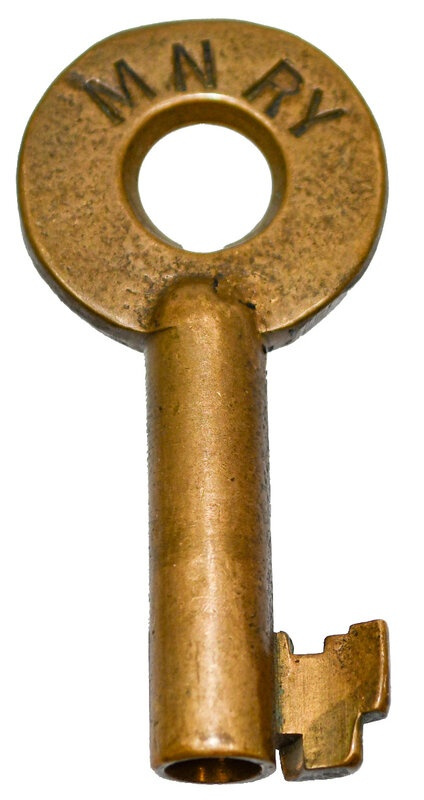 Milwaukee Northern A&W shown in oval hallmark Brass Switch MN RY