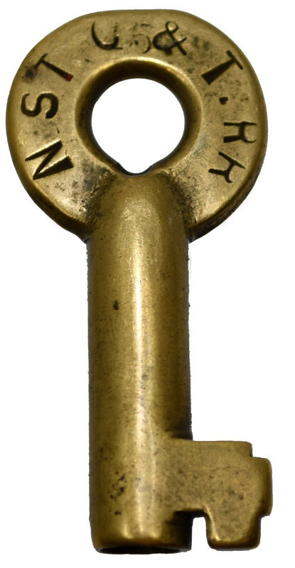 Niagara St. Catherines & Toronto A&W shown in oval hallmark Brass Switch