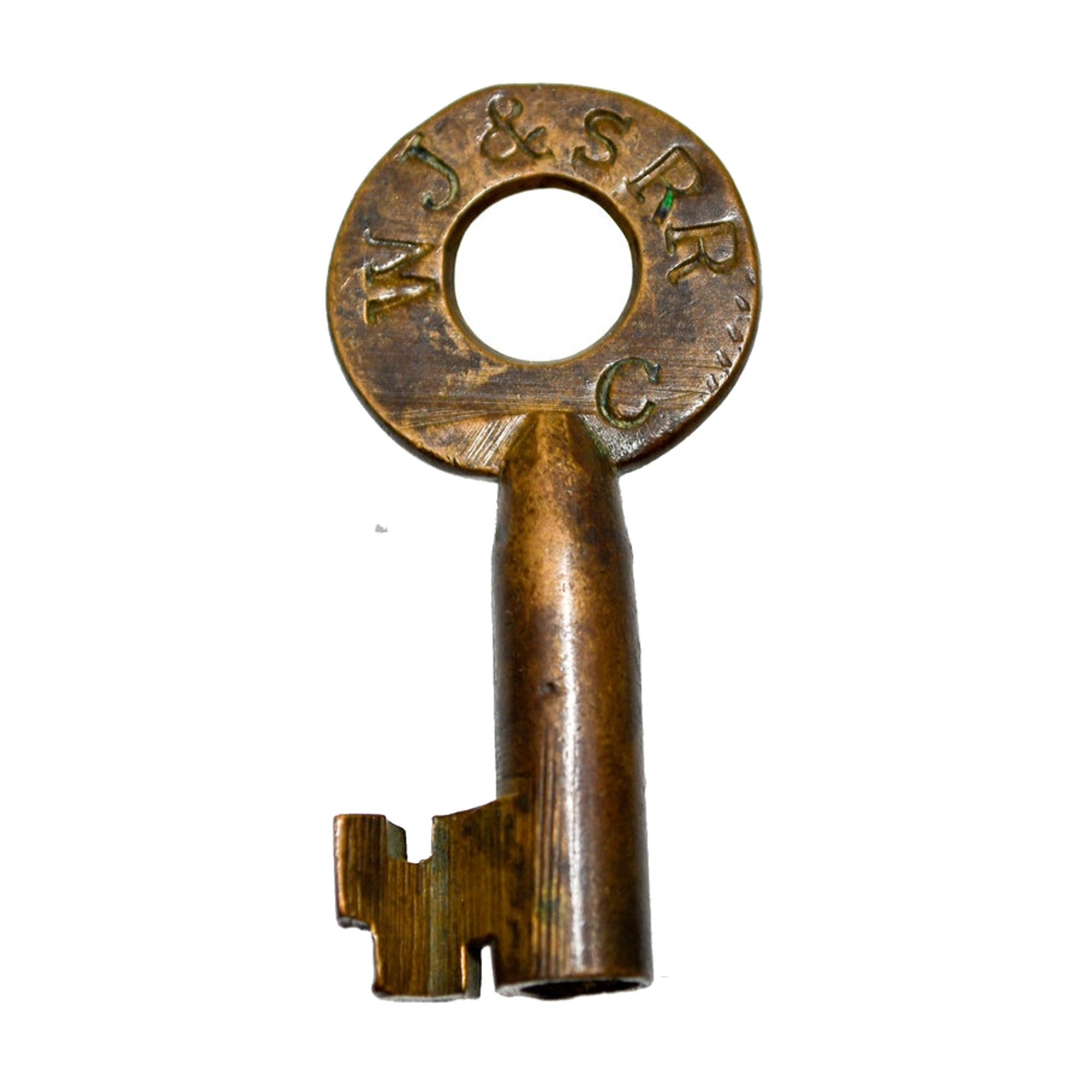West Jersey & Seashore T Slaight Brass WJ & S RR