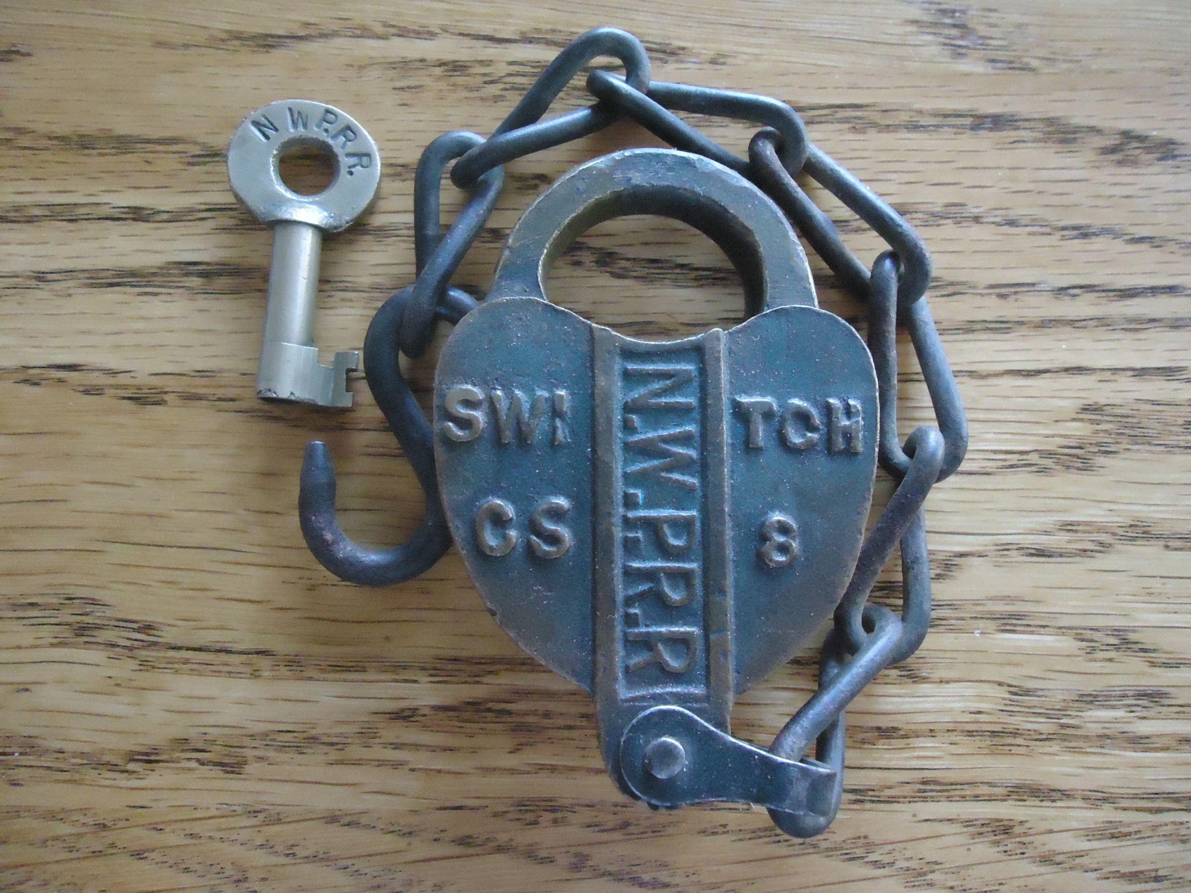 North Western Pacific Adams & Westlake (hexagon) Brass Switch NWPRR