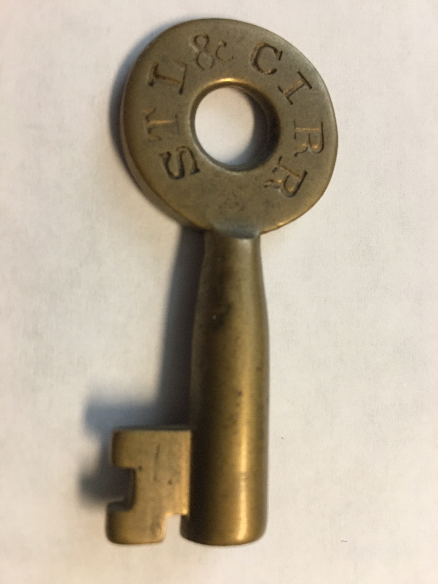 St Louis & Central Illinois RR M. M. Buck & Co. Brass Car Key STL&CIRR