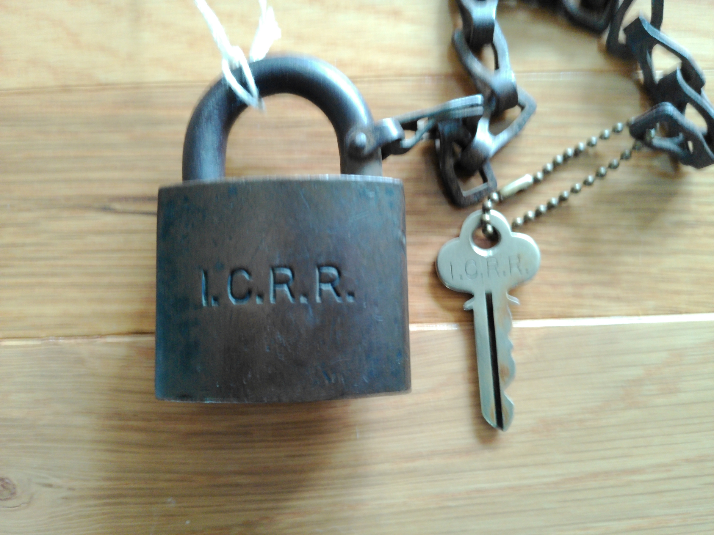 Illinois Central Corbin Lock Co. Brass ICRR