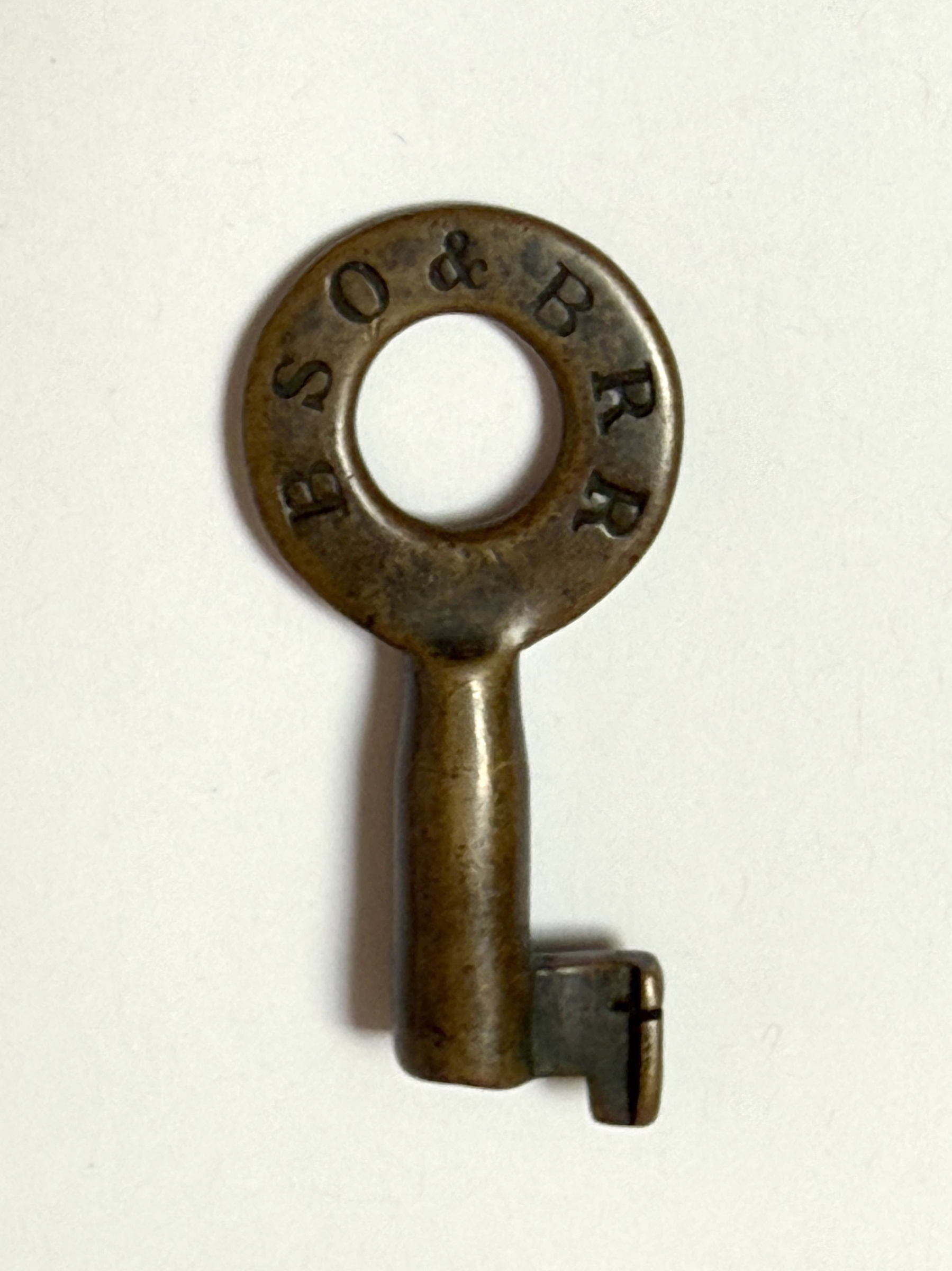 Bedford, Springville, Owensburg & Bloomfield Railroad No hallmark Brass Unknown BSO&BRR