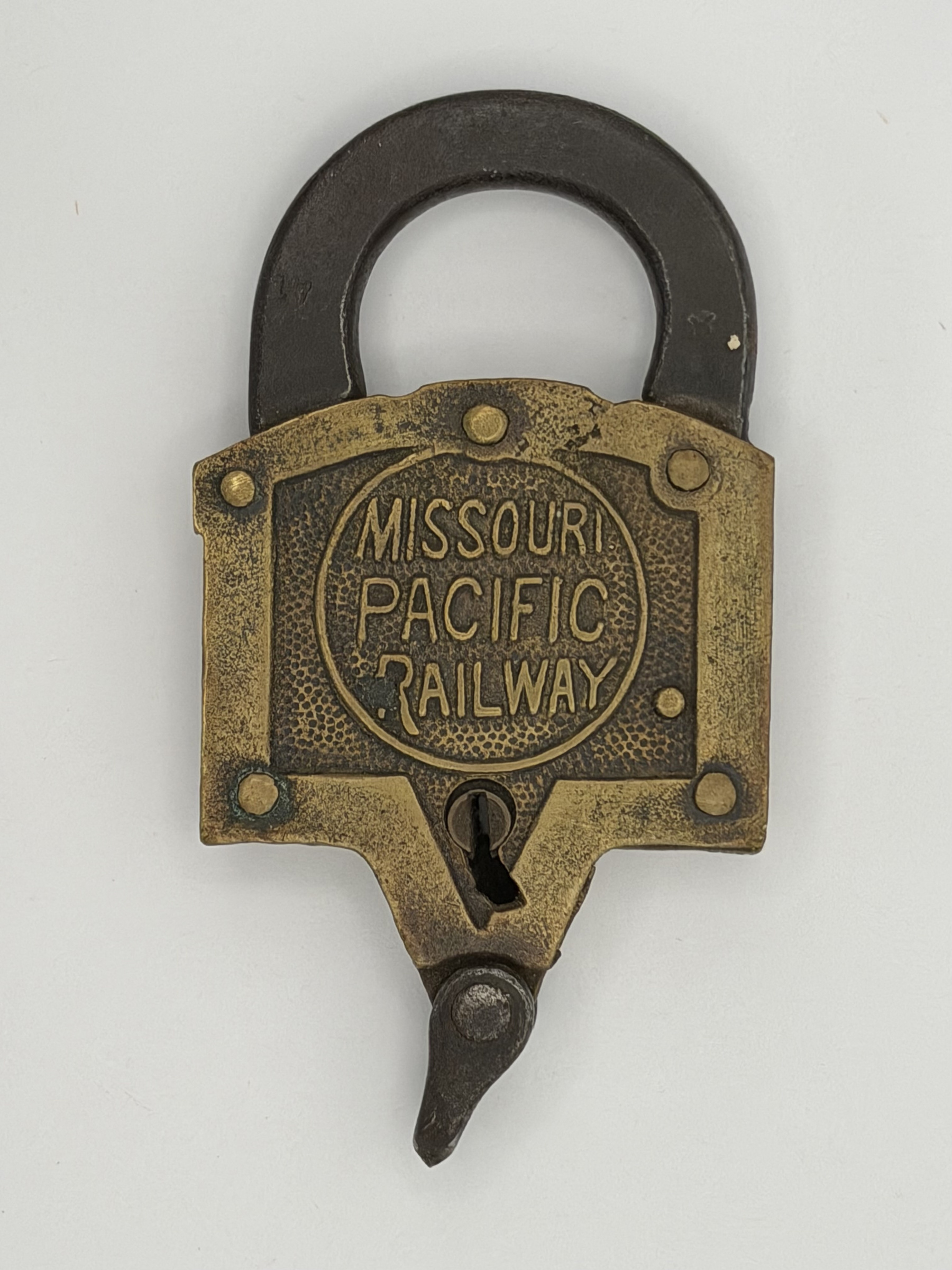 Missouri Pacific Railway No hallmark Brass Tool Box / House MPRY