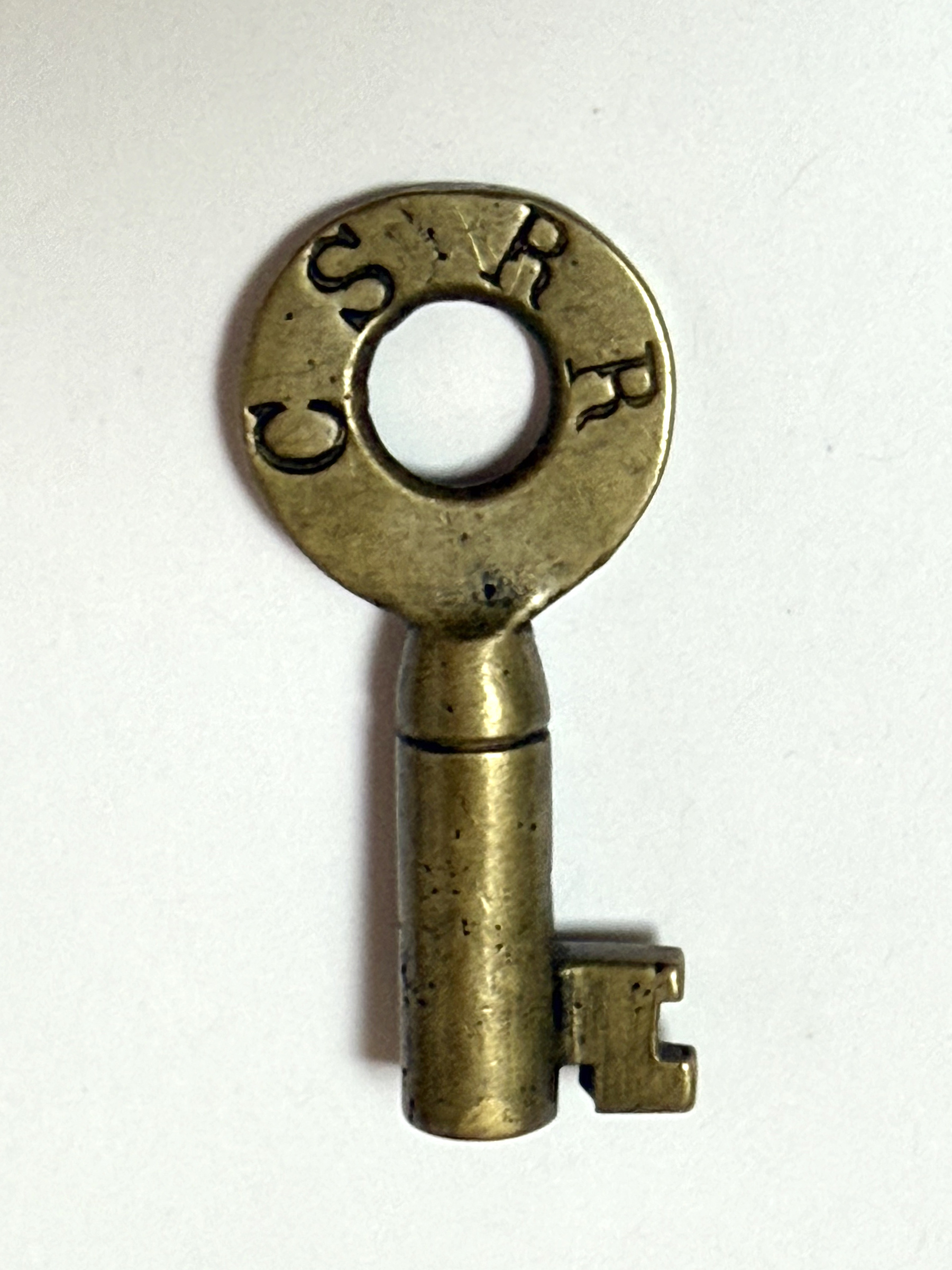 Cincinnati Southern Railway No hallmark Brass Switch Key CSRR