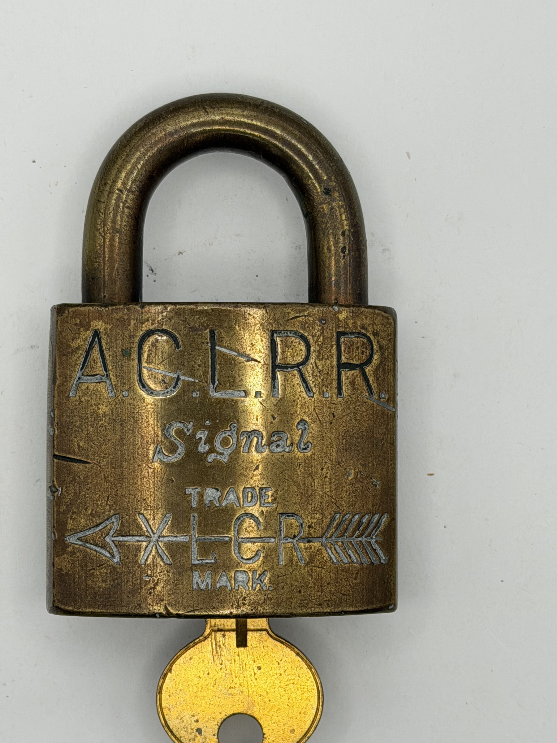 Atlantic Coast Line Railroad Corbin Cabinet Lock Company Brass Signal ACL