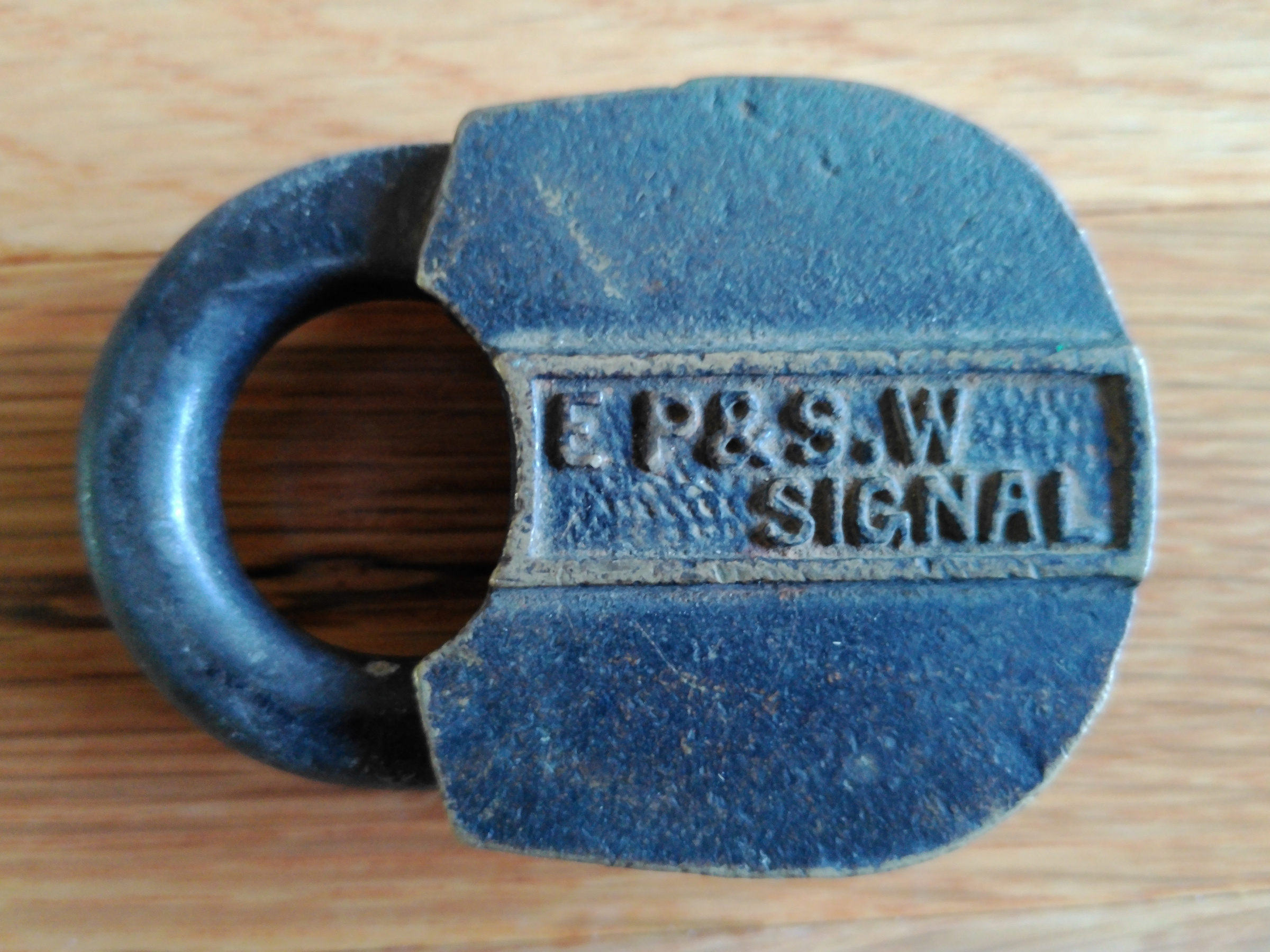 El Paso & Southwestern S. R. Slaymaker Co. Brass Signal EP&SW