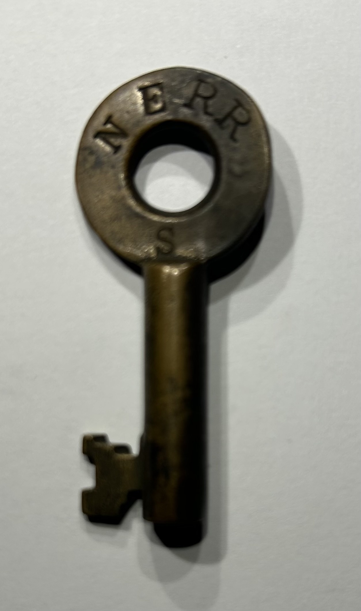 New England Railroad No hallmark Brass Switch Key