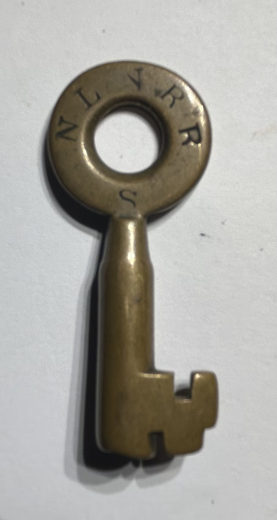 New London Northern Sherburne & Co Brass Switch Key NLNRR
