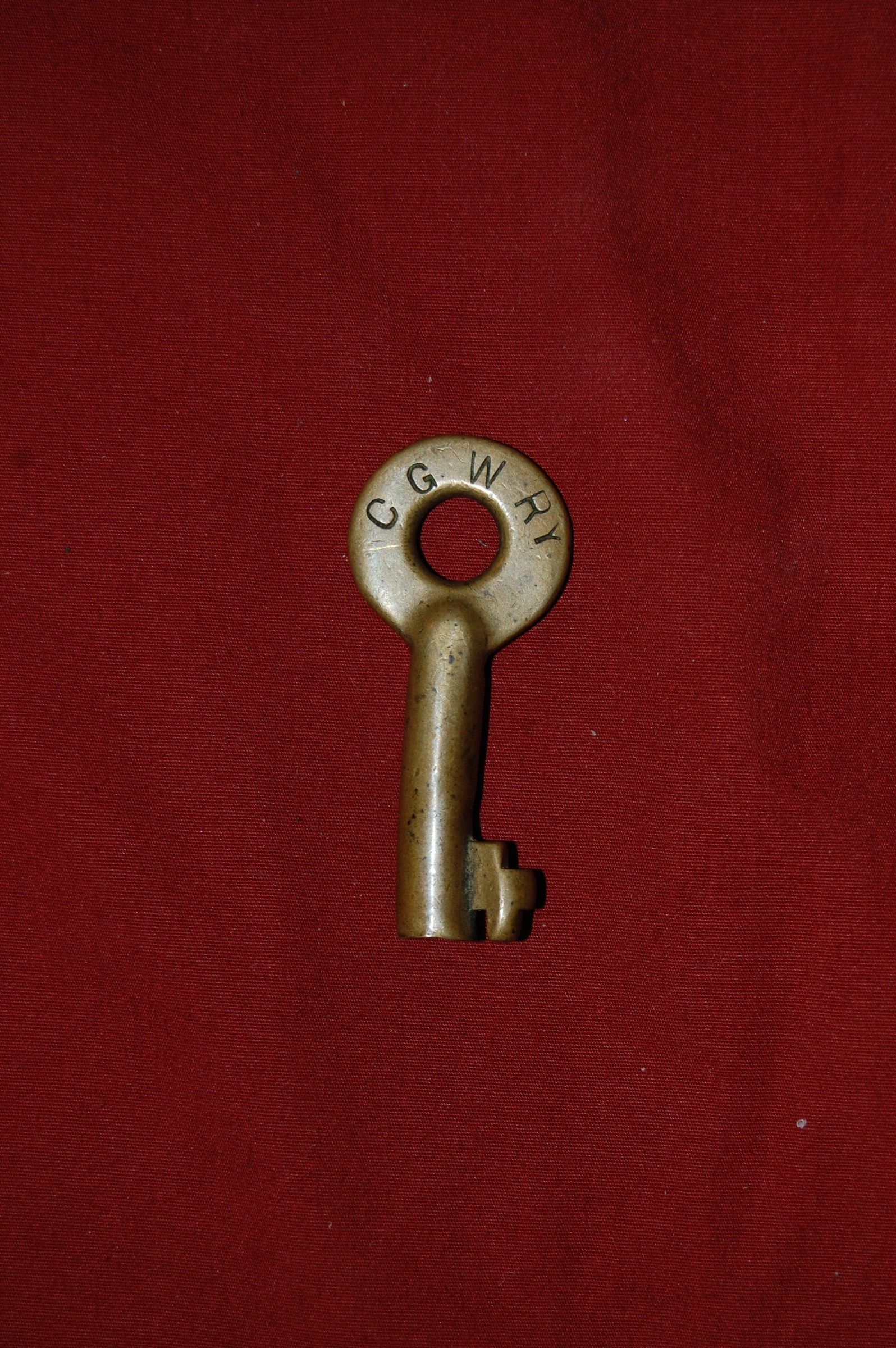 Chicago Great Western Railroad Adams & Westlake (hexagon) Brass Switch Key