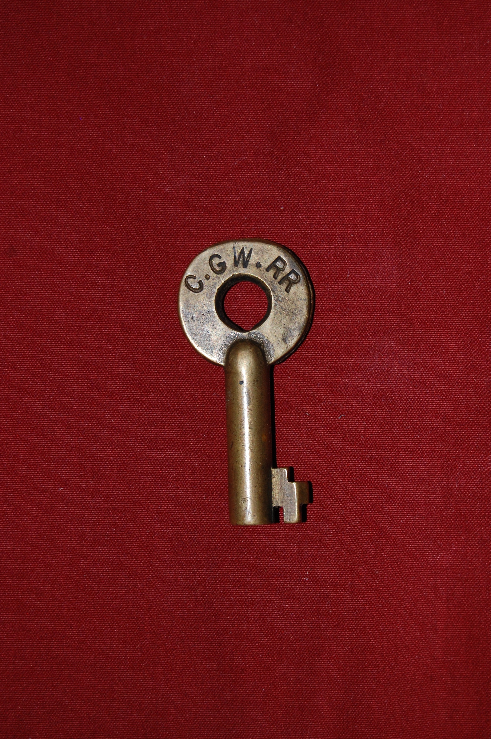 Chicago Great Western Railroad Adams & Westlake (oval) Brass Switch Key