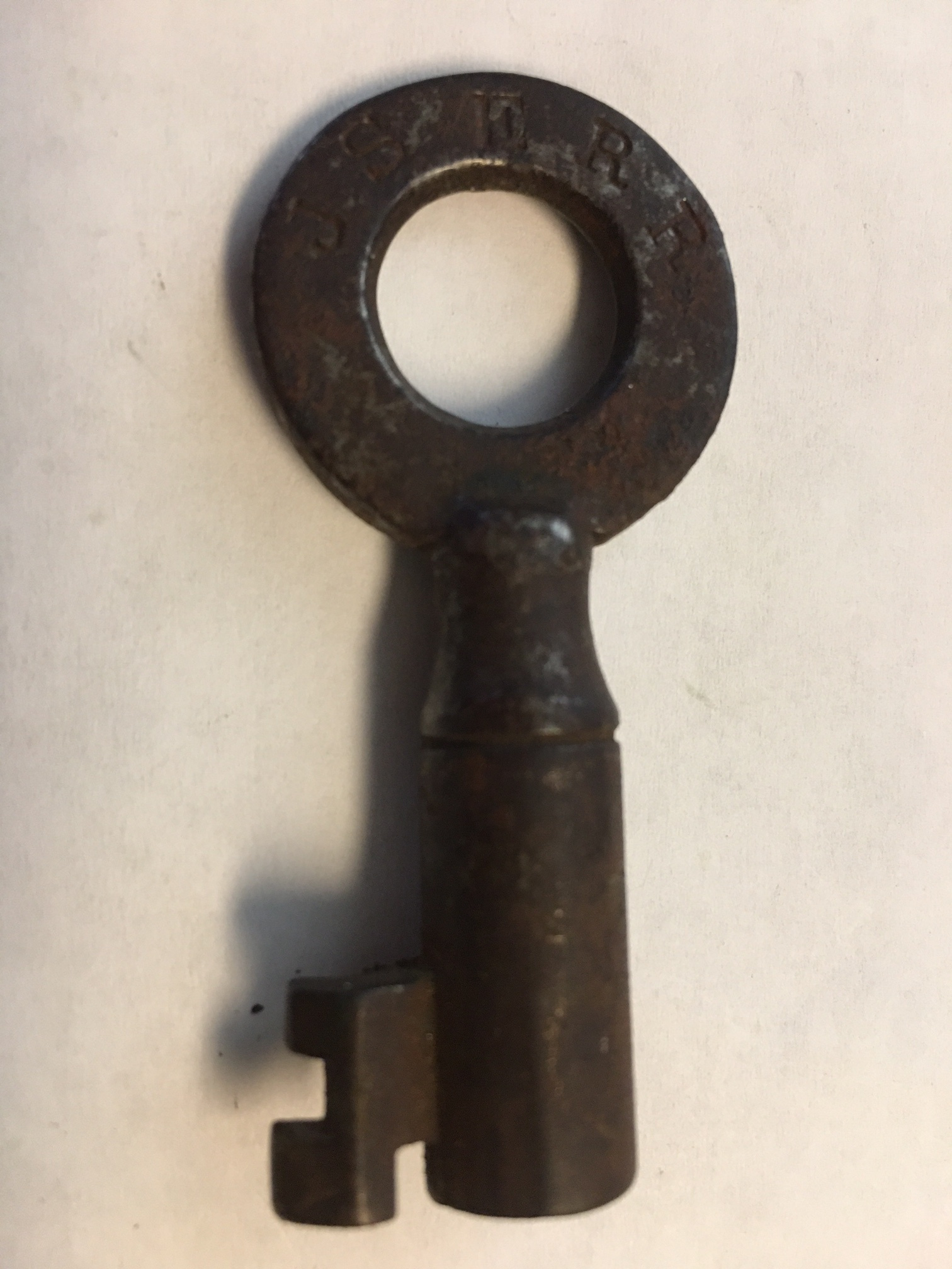 Jacksonville Southeastern RR Wilson [“W”] Bohannan Co. Steel Switch Key JSERR