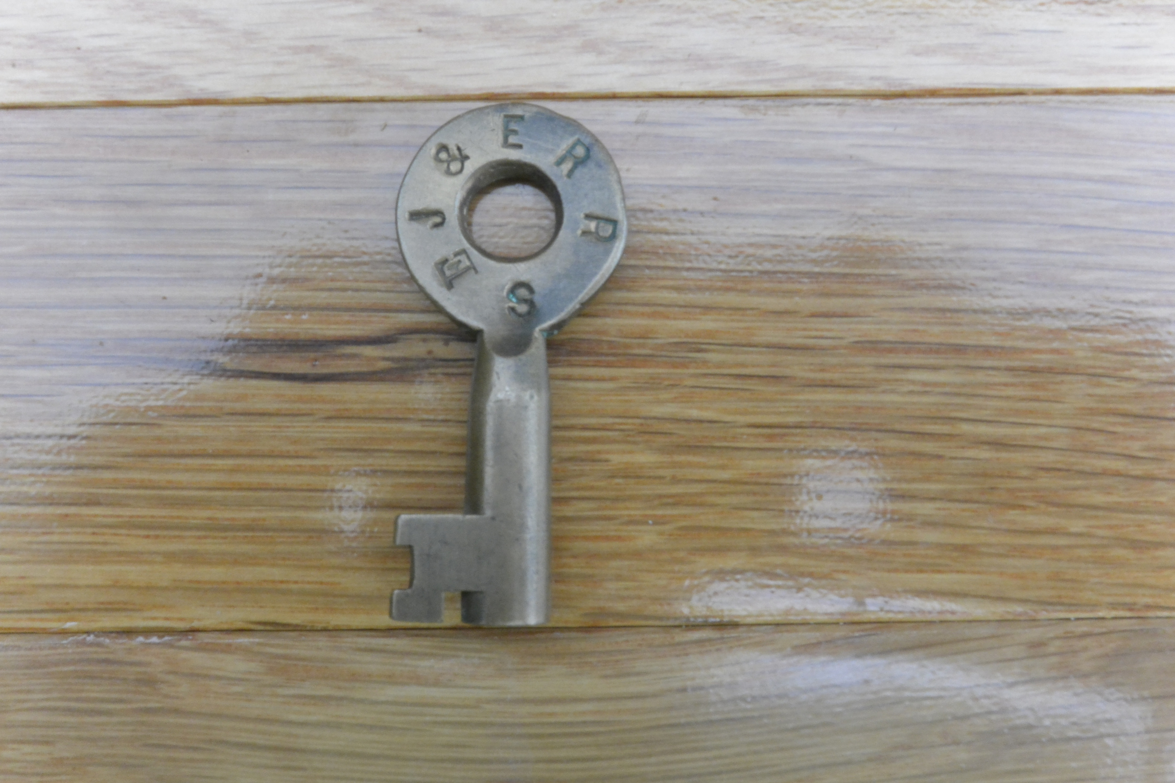 Elgin Joliet & Eastern Adams & Westlake (hexagon) Brass Switch EJ&ERR