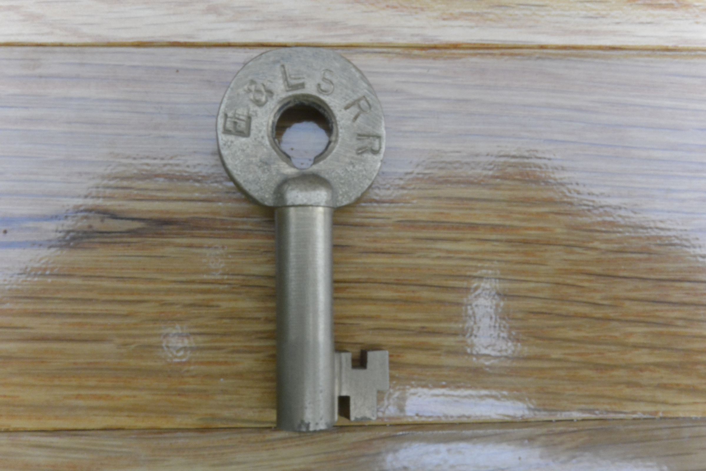 Escanaba & Lake Superior Adlake (straight) Brass Switch Key E&LSRR