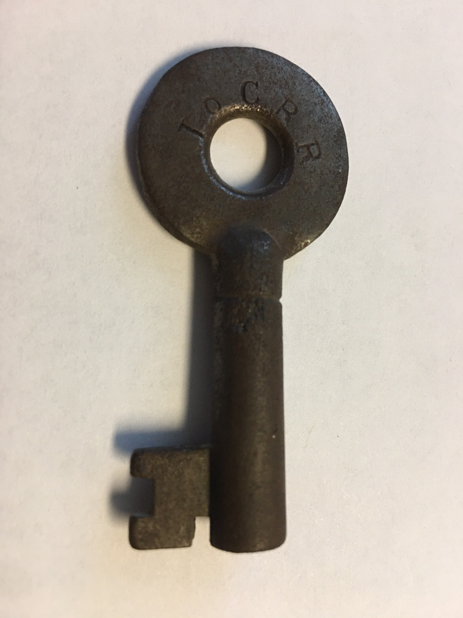 Iowa Central RR No hallmark Steel Switch Key IOCRR