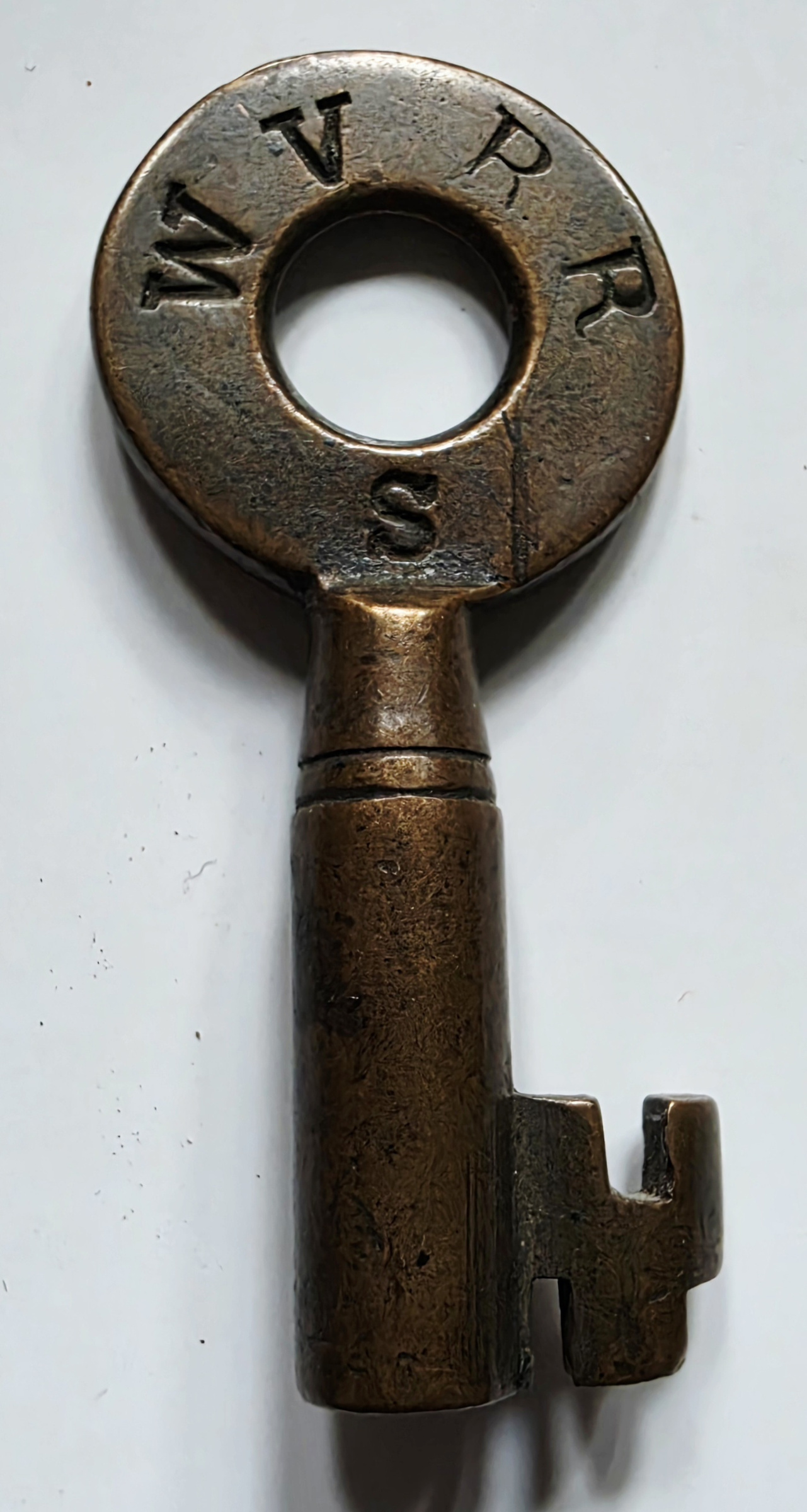 Wallkill Valley Railroad T. Slaight Brass Switch Key