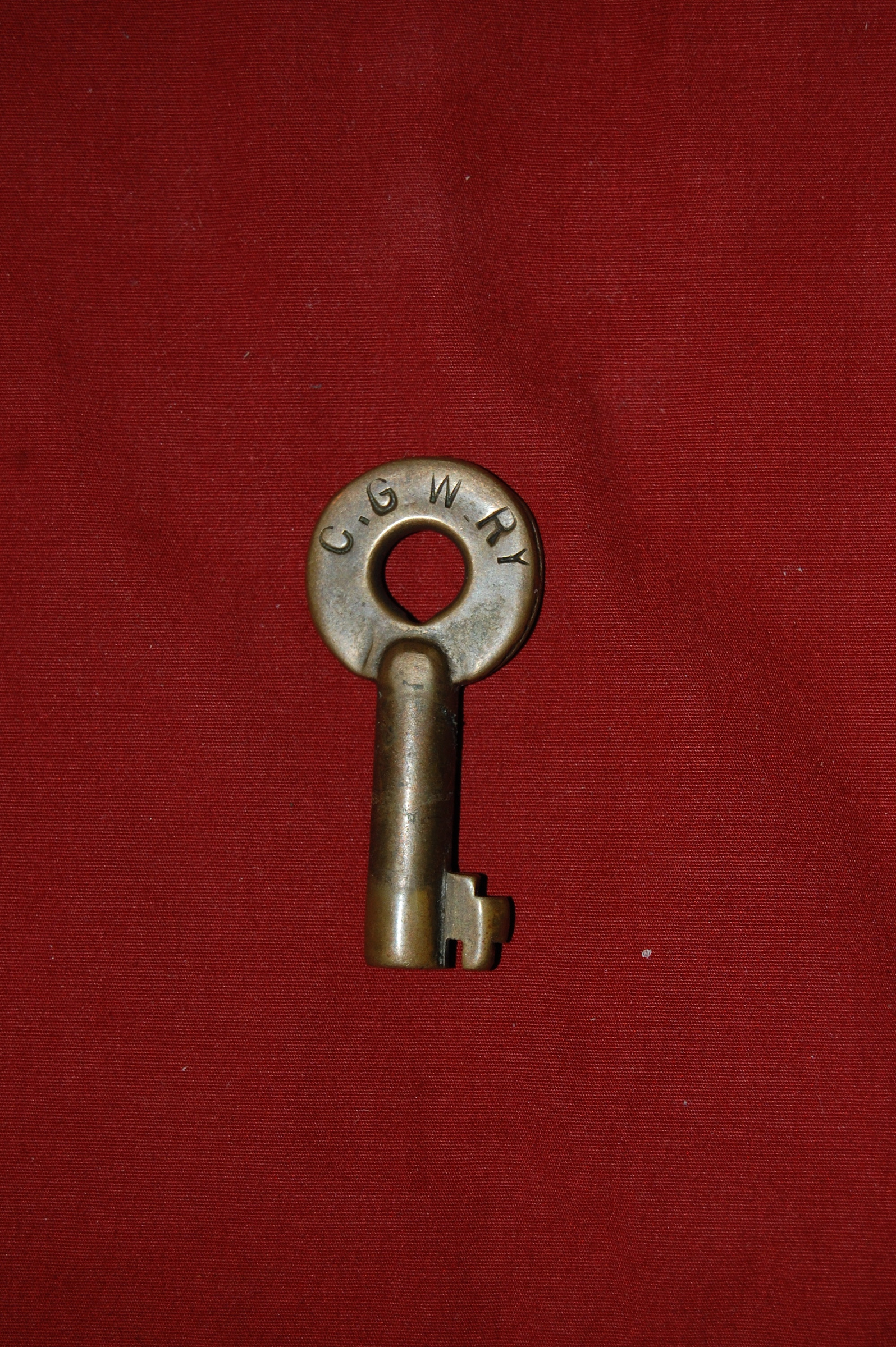 Chicago Great Western Railway Adams & Westlake (hexagon) Brass Switch Key CGWRY