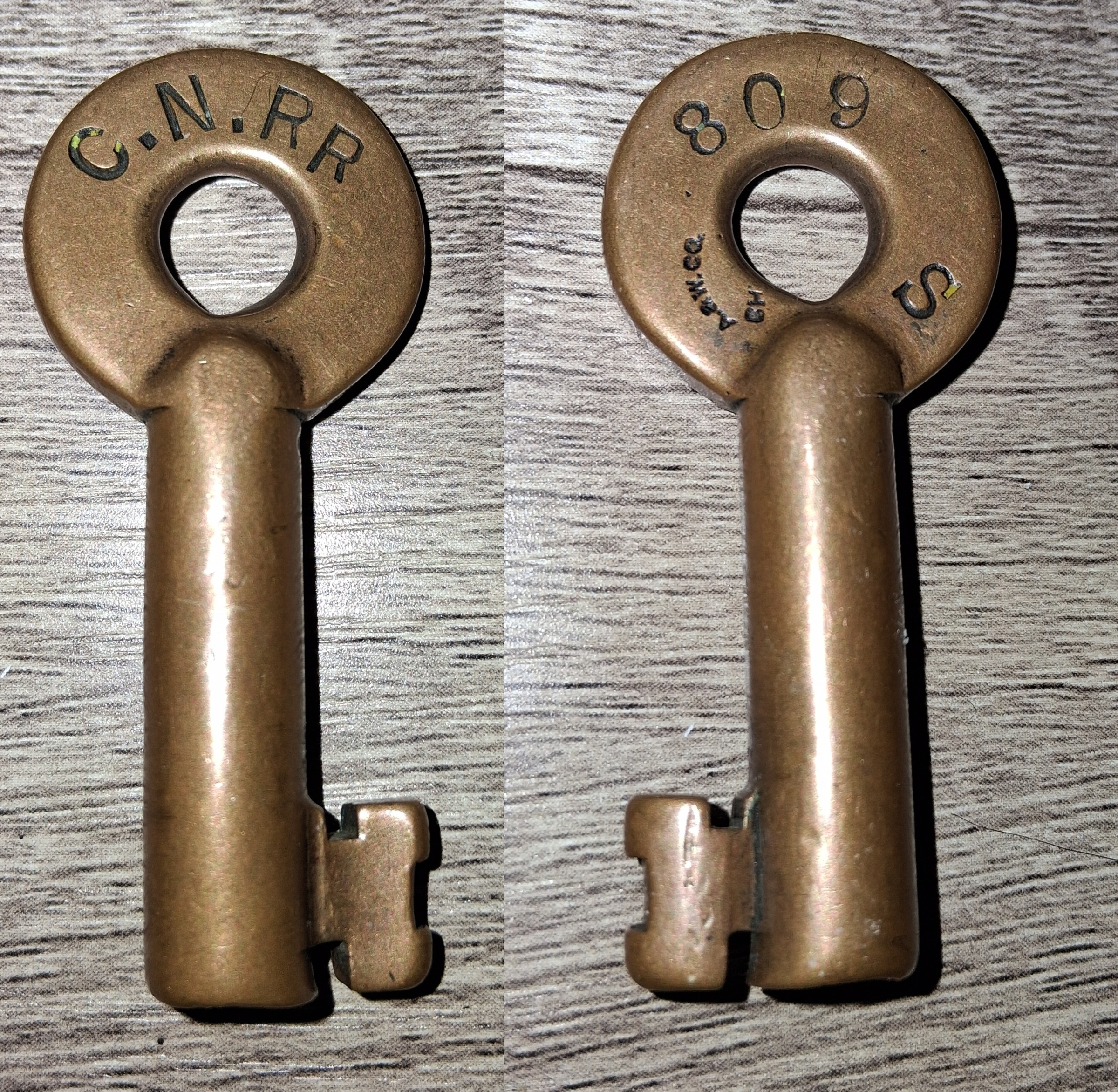 Cincinnati Northern Railroad Adams & Westlake Brass Switch CNRR