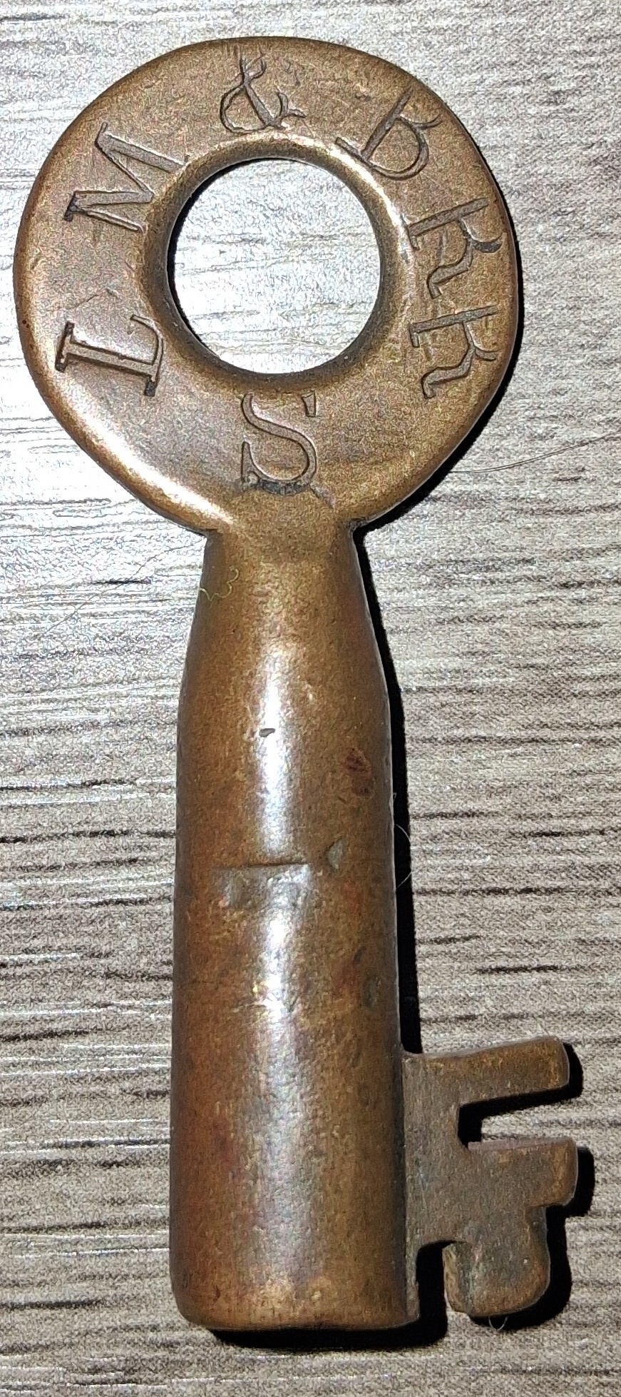 LaFayette, Muncie and Bloomington Railroad Brass Switch LM&BRR