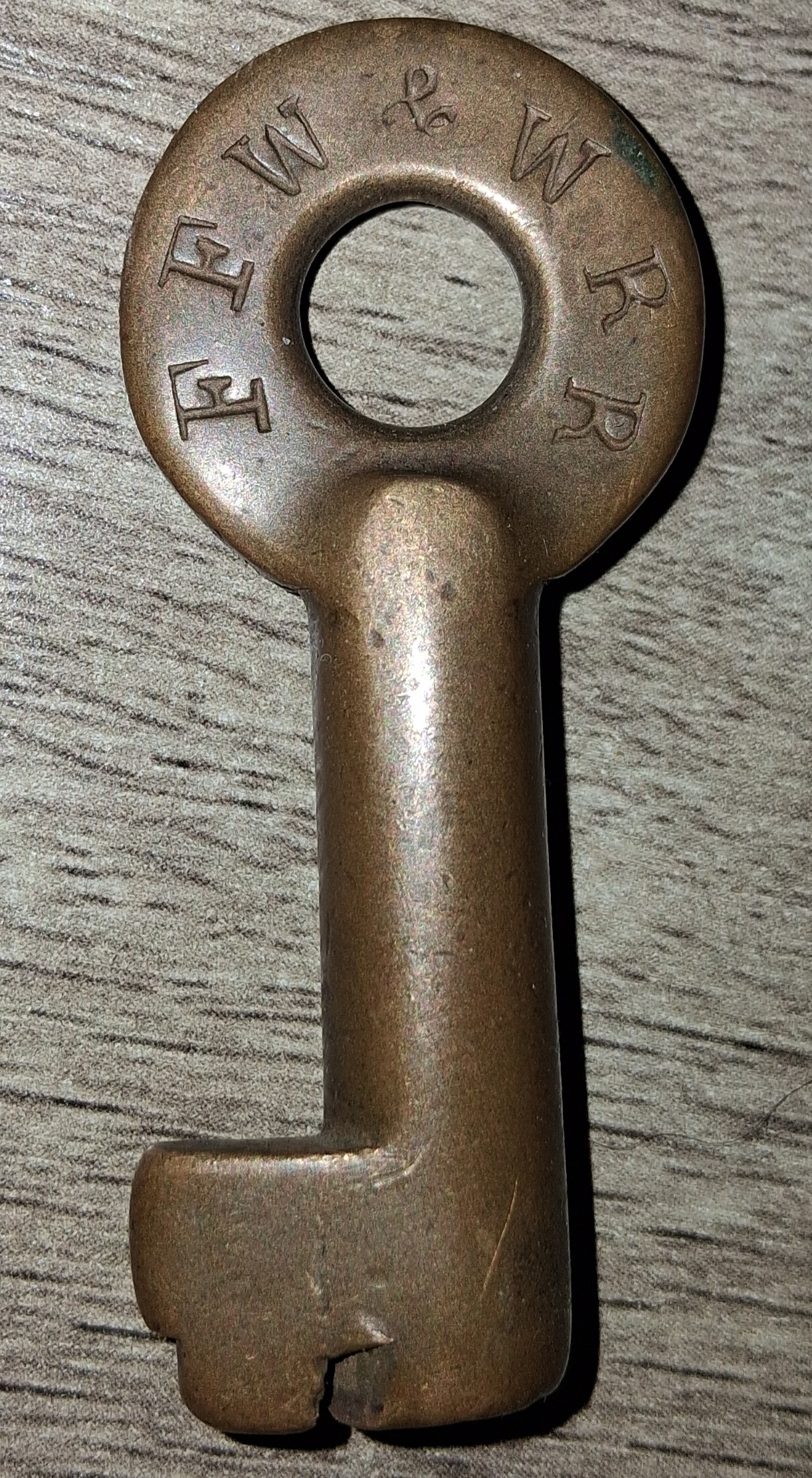 Findlay, Fort Wayne and Western Railroad Adams & Westlake (hexagon) Brass Switch FFW&WRR