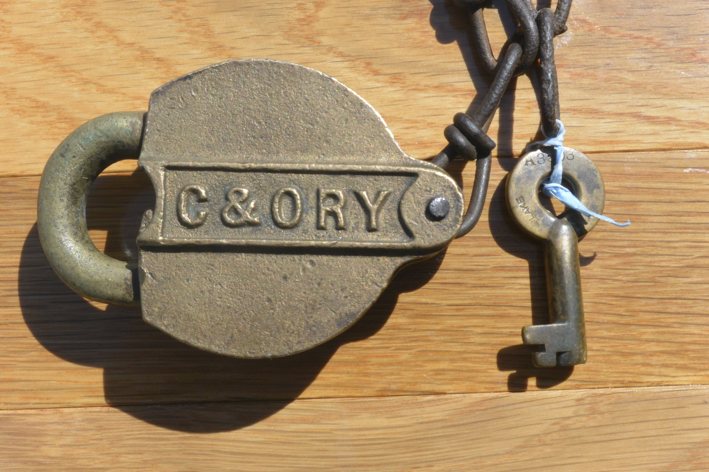 Chesapeake & Ohio Brass Switch Key C&ORY