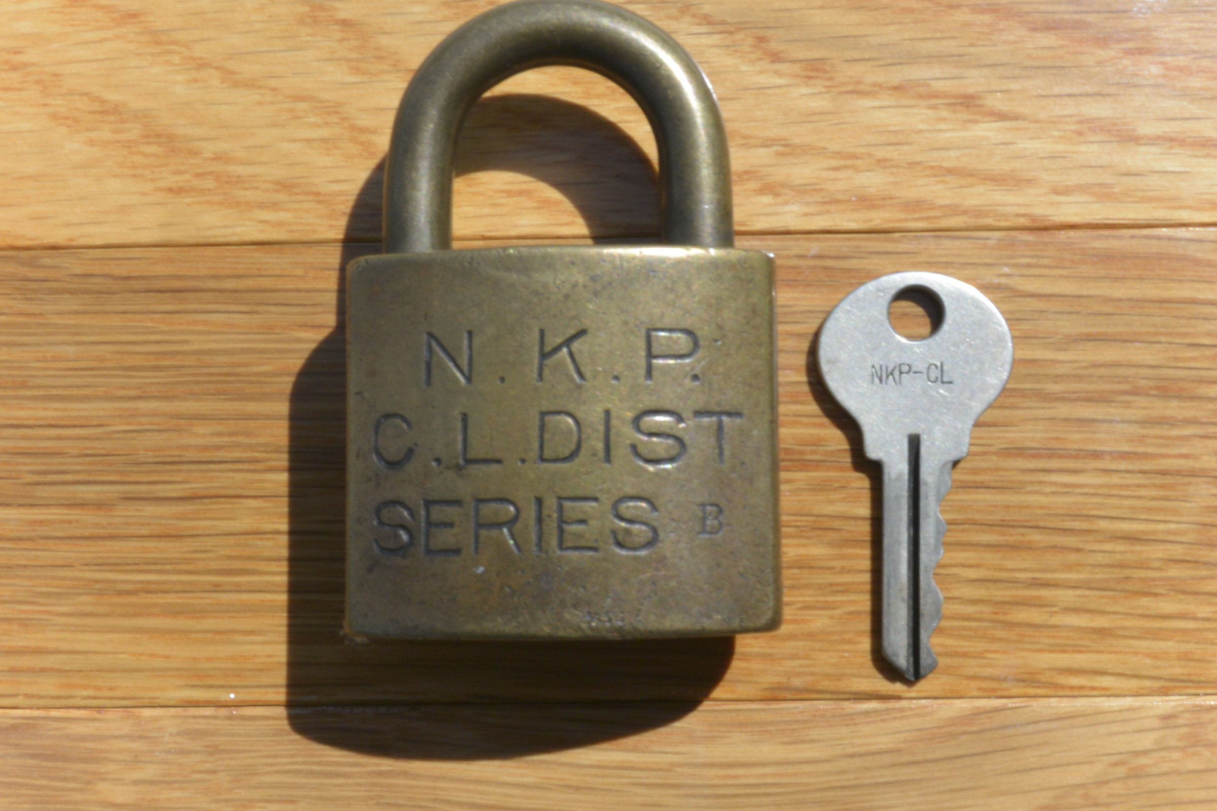 Nickel Plate Road Corbin Cabinet Lock Company Brass Signal NKP