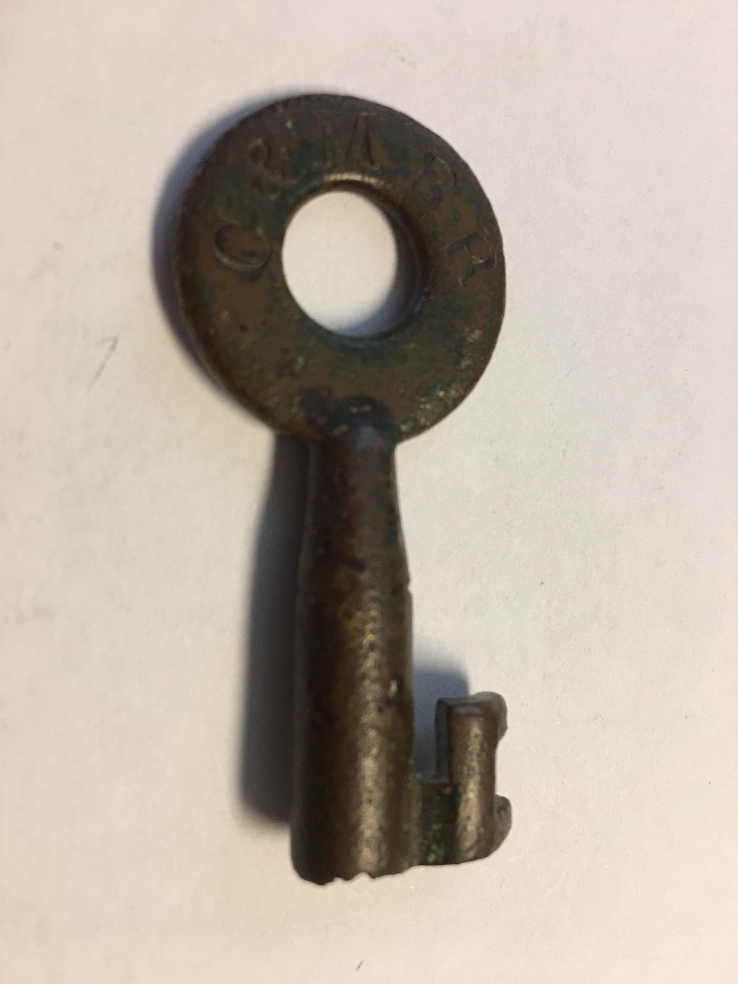 Chicago & Mississippi RR Jessup Kennedy & Co. Brass Switch Key C&MRR