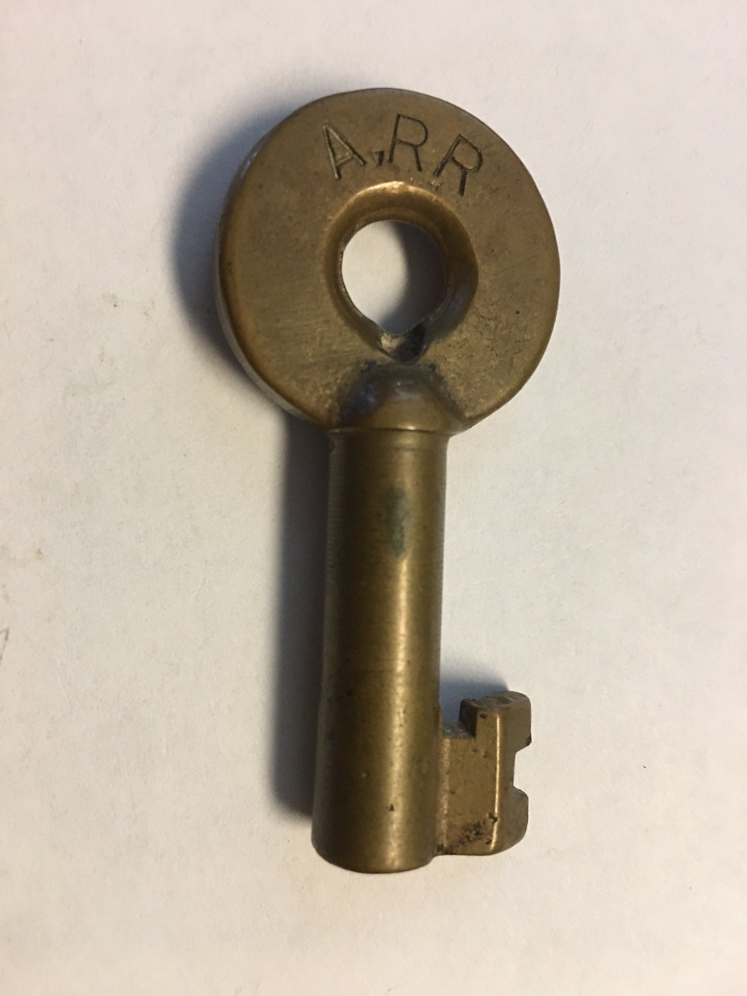 Alton RR Adlake (curved) Brass Switch Key ARR