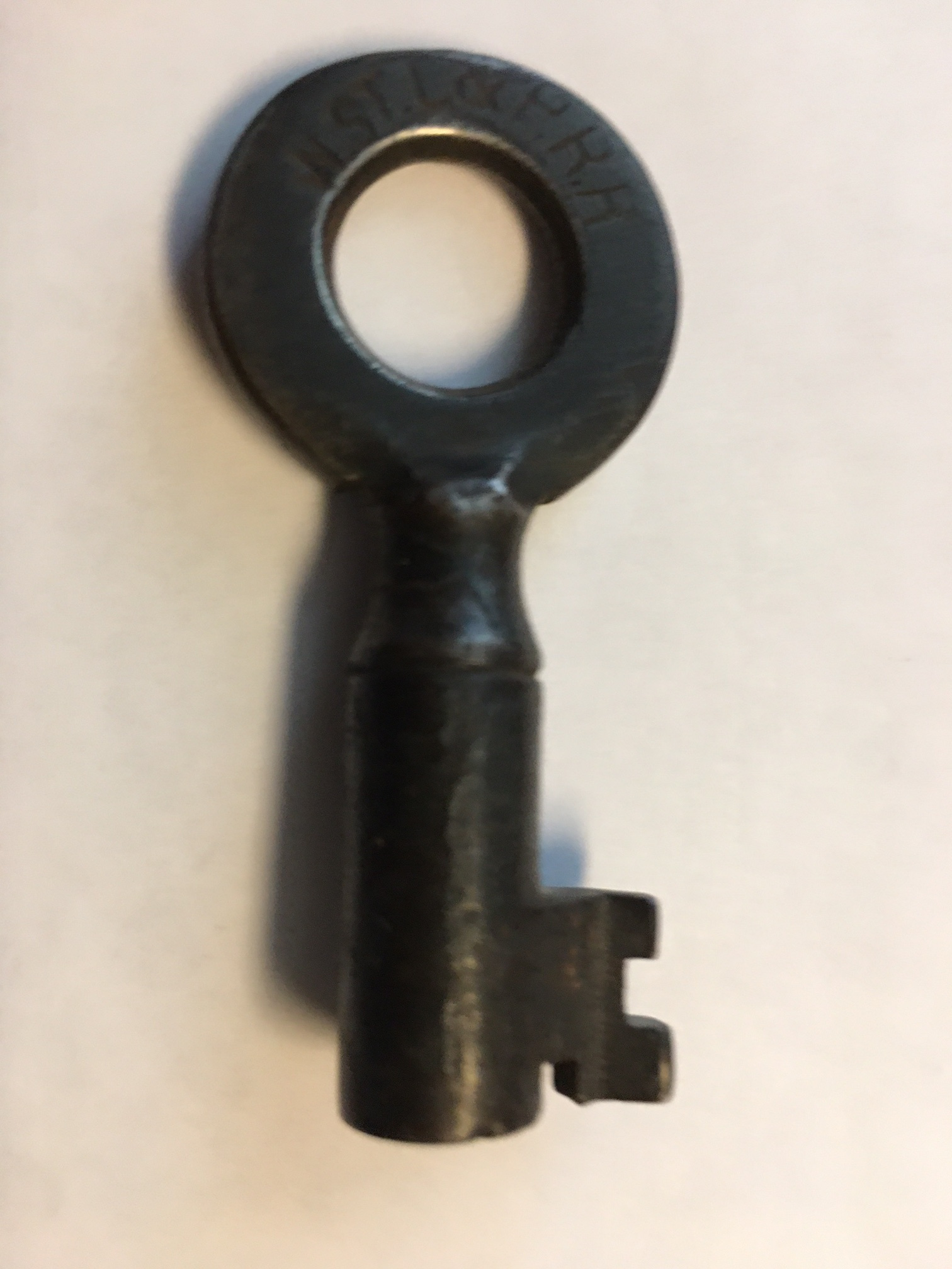 Wabash St Louis & Pacific RR Wilson [“W”] Bohannan Co. Steel Switch Key WSTL&PRR