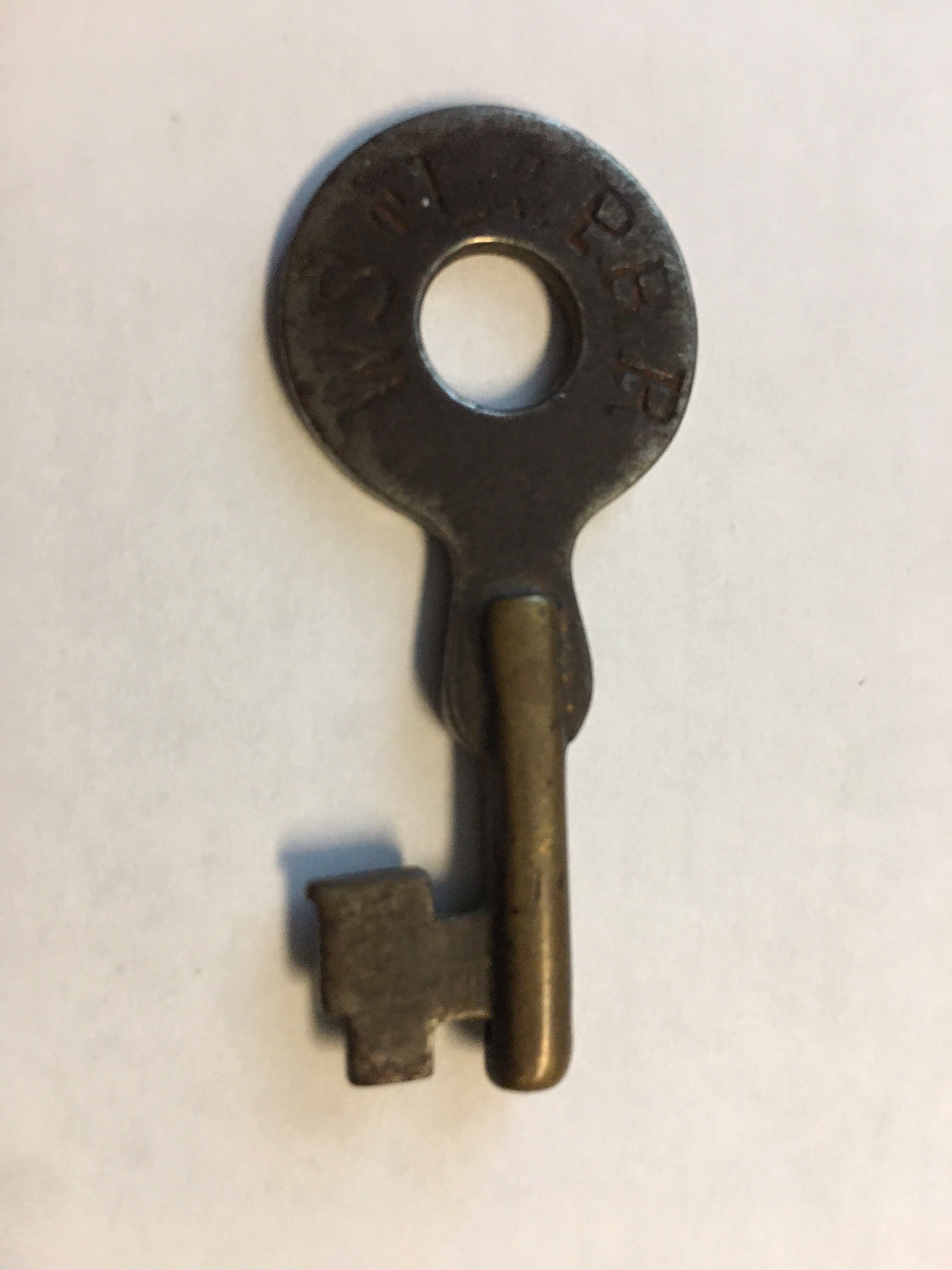 Wabash St Louis & Pacific RR No hallmark Steel Switch Key WSTL&PRR