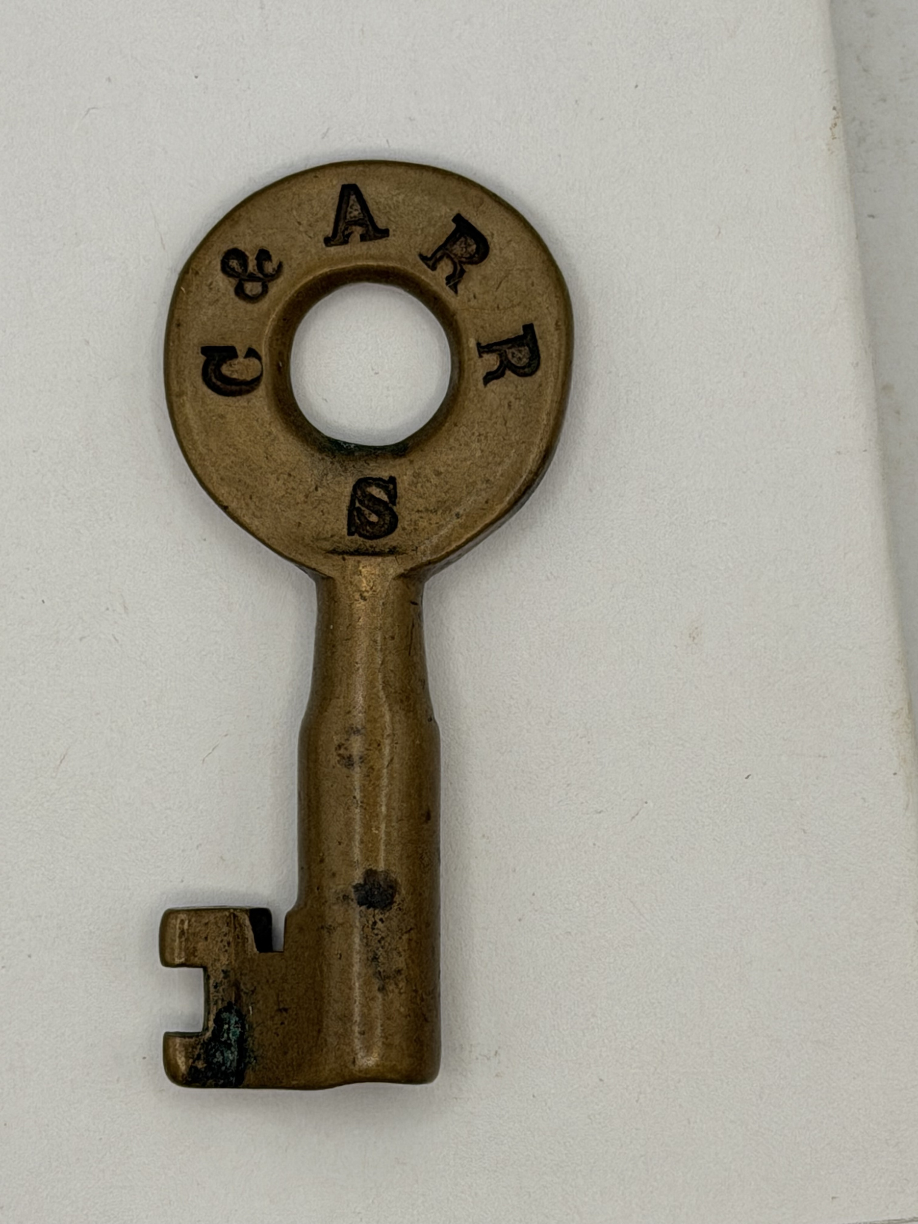Chicago and Alton Railroad No hallmark Brass Switch C&ARR